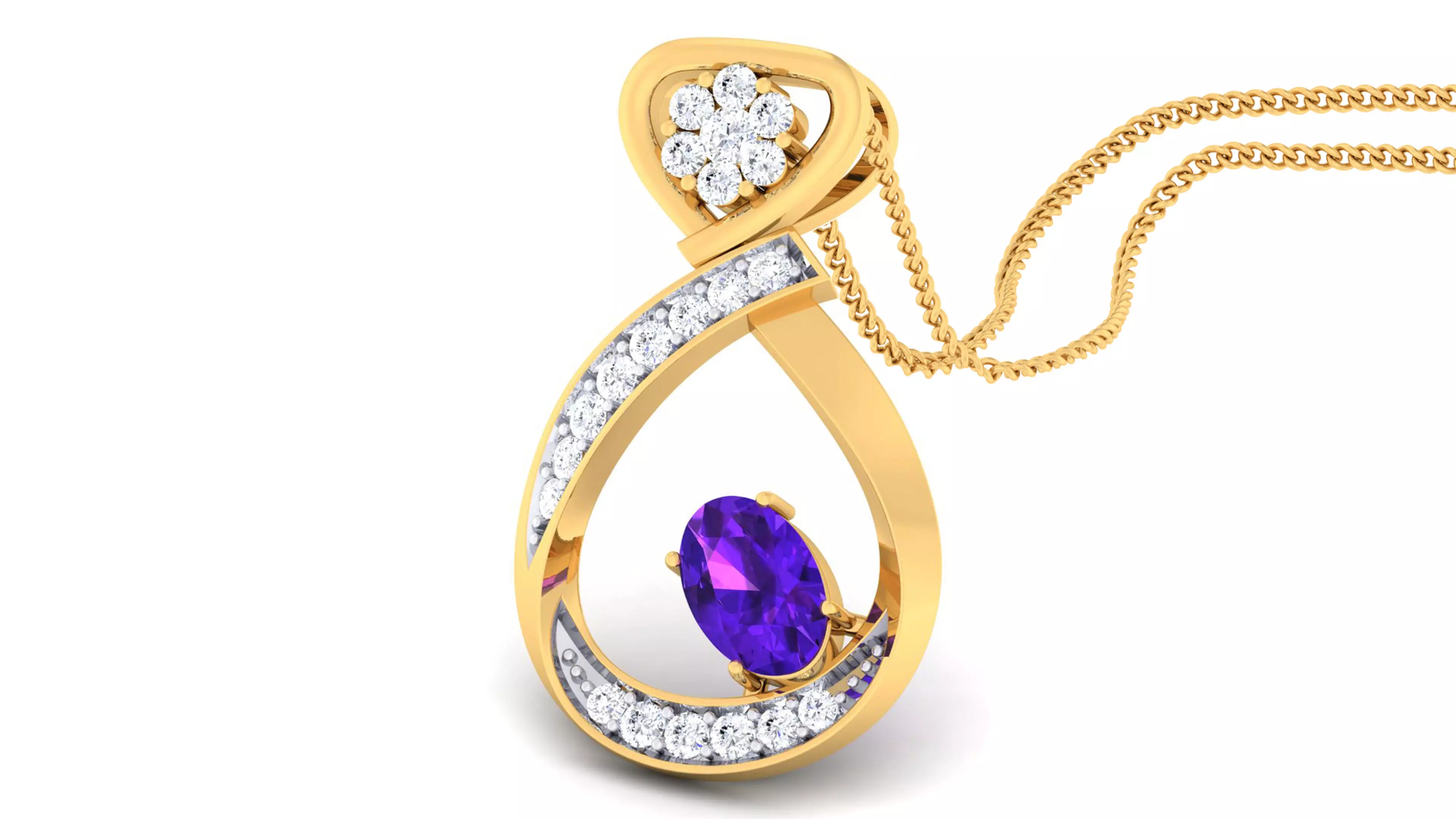 Women pendant-earrings set 3dm mgx render detail 3D print model 3D print model_0