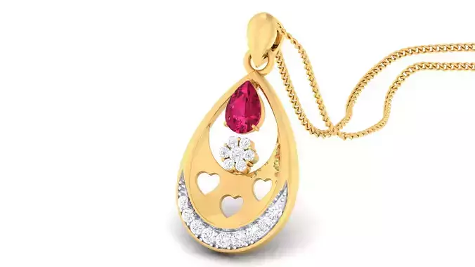 Women pendant-earrings set 3dm mgx render detail 3D print model