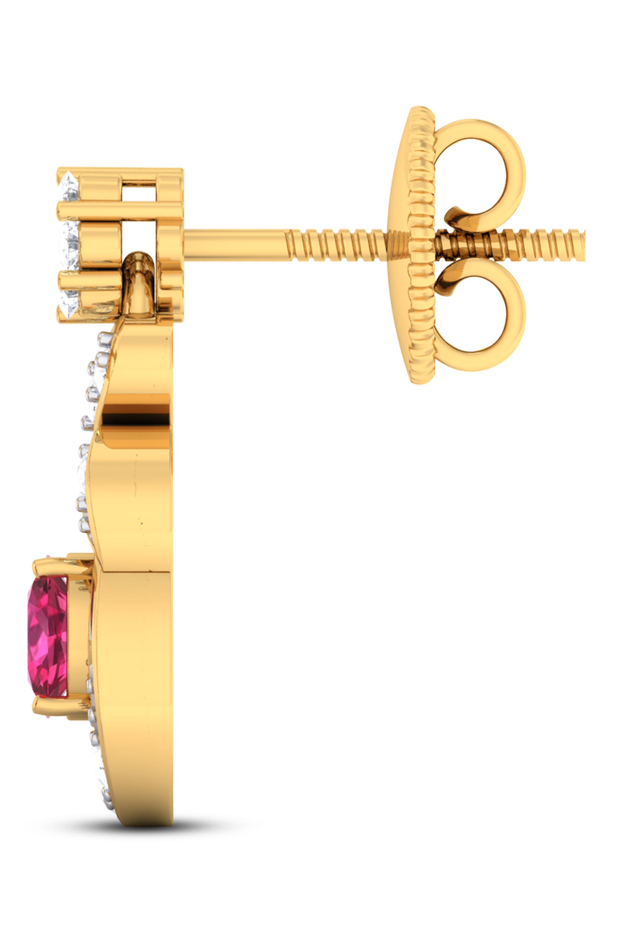 Women pendant-earrings set 3dm mgx render detail 3D print model 3D print model_4