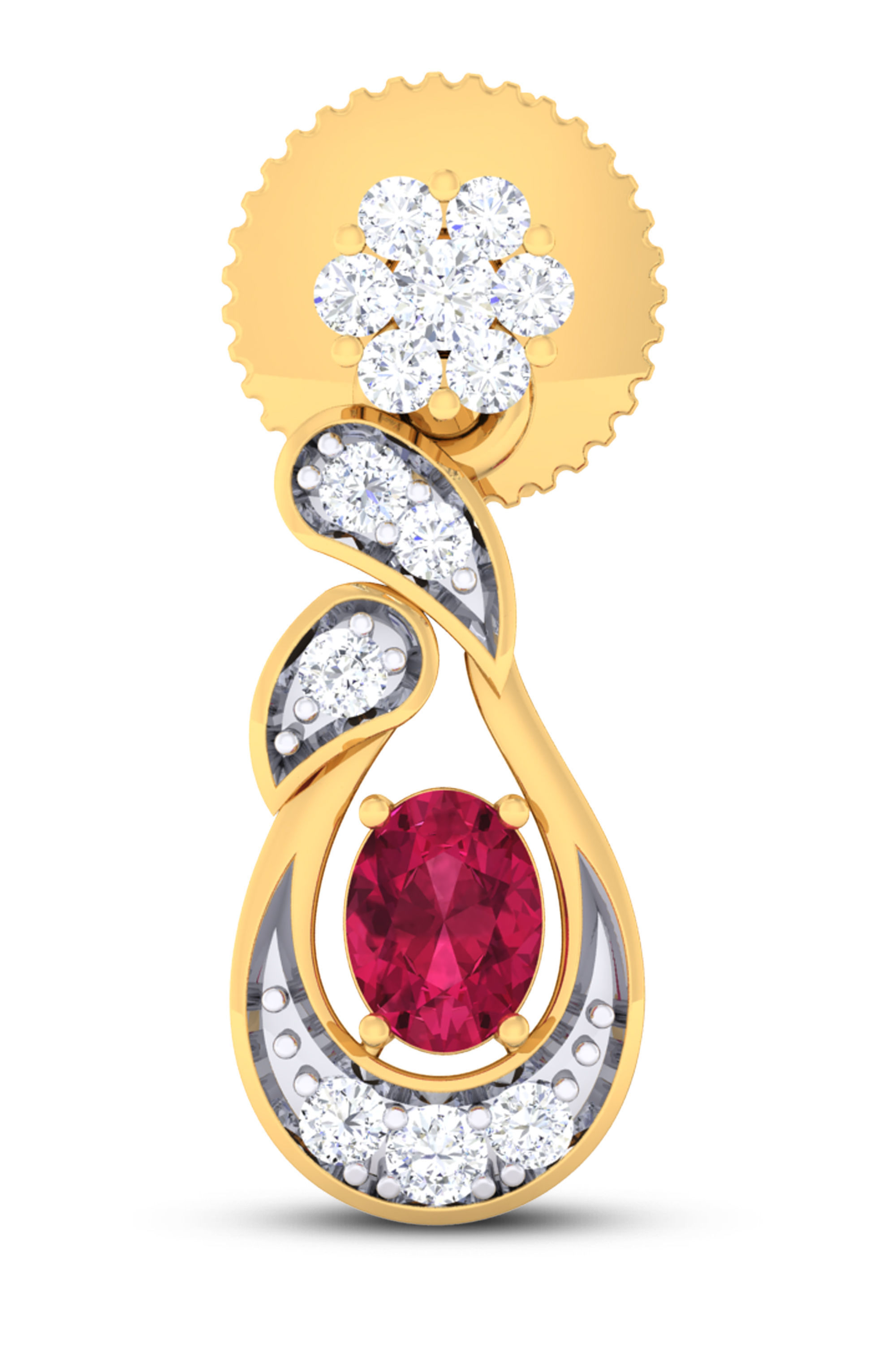 Women pendant-earrings set 3dm mgx render detail 3D print model 3D print model_3