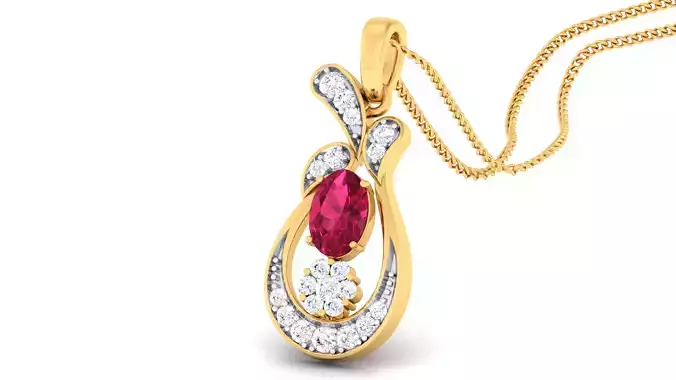 Women pendant-earrings set 3dm mgx render detail 3D print model