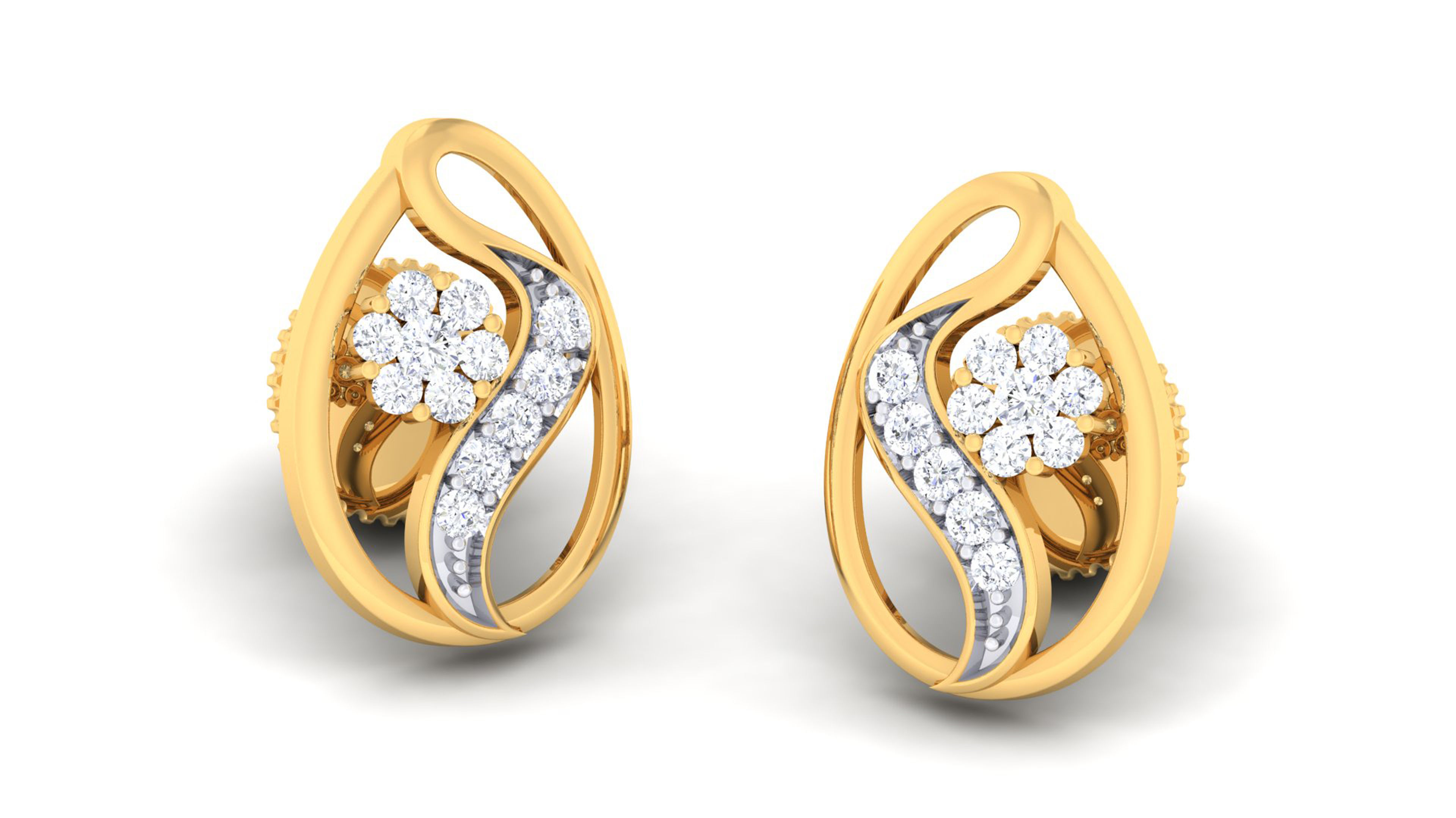 Women pendant-earrings set 3dm mgx render detail 3D print model 3D print model_1