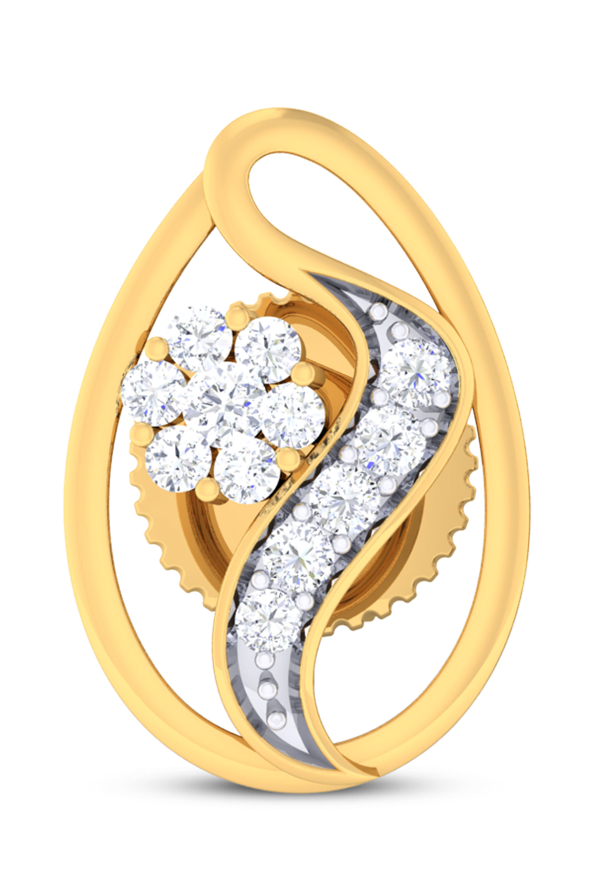 Women pendant-earrings set 3dm mgx render detail 3D print model 3D print model_2