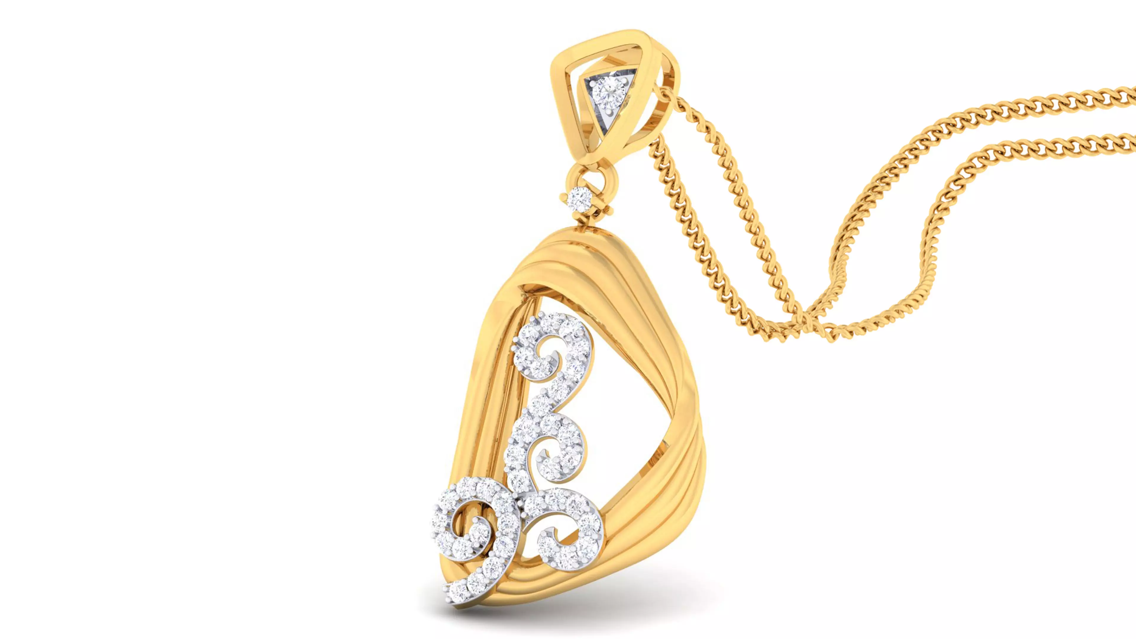 Women pendant-earrings set 3dm mgx render detail 3D print model 3D print model_0