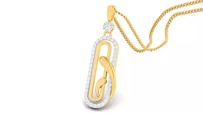 Women pendant-earrings set 3dm mgx render detail 3D print model