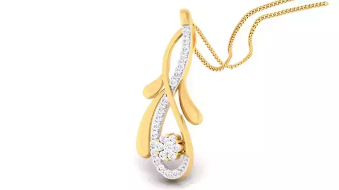 Women pendant-earrings set 3dm mgx render detail 3D print model