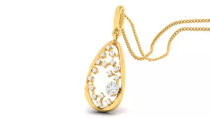 Women pendant-earrings set 3dm mgx render detail 3D print model