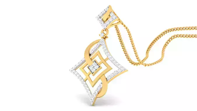 Women pendant-earrings set 3dm mgx render detail 3D print model