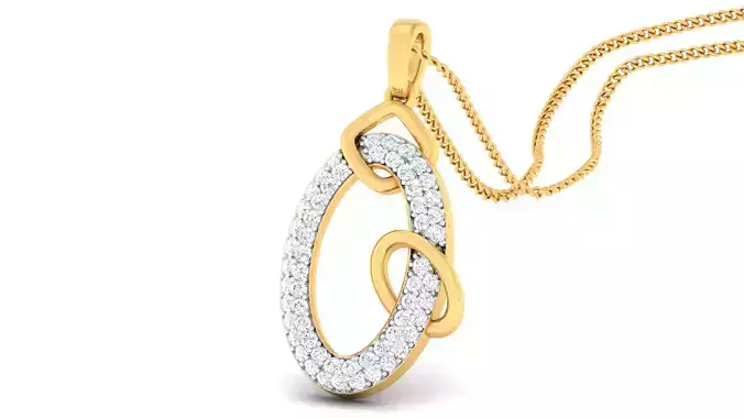 Women pendant-earrings set 3dm mgx render detail 3D print model