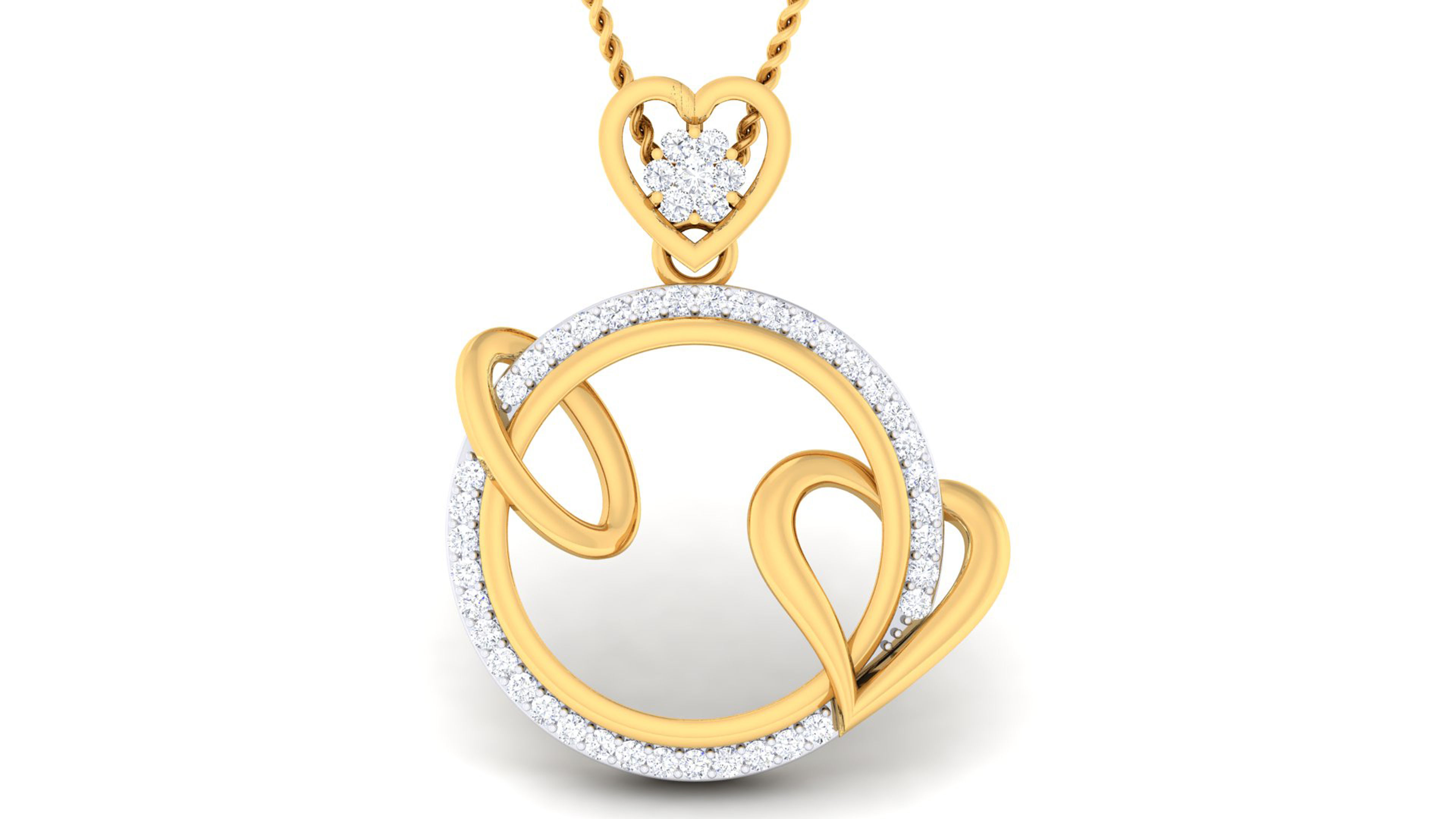 Women pendant-earrings set 3dm render detail 3D print model 3D print model_5