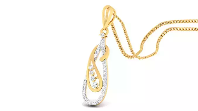 Women pendant-earrings set 3dm mgx render detail 3D print model