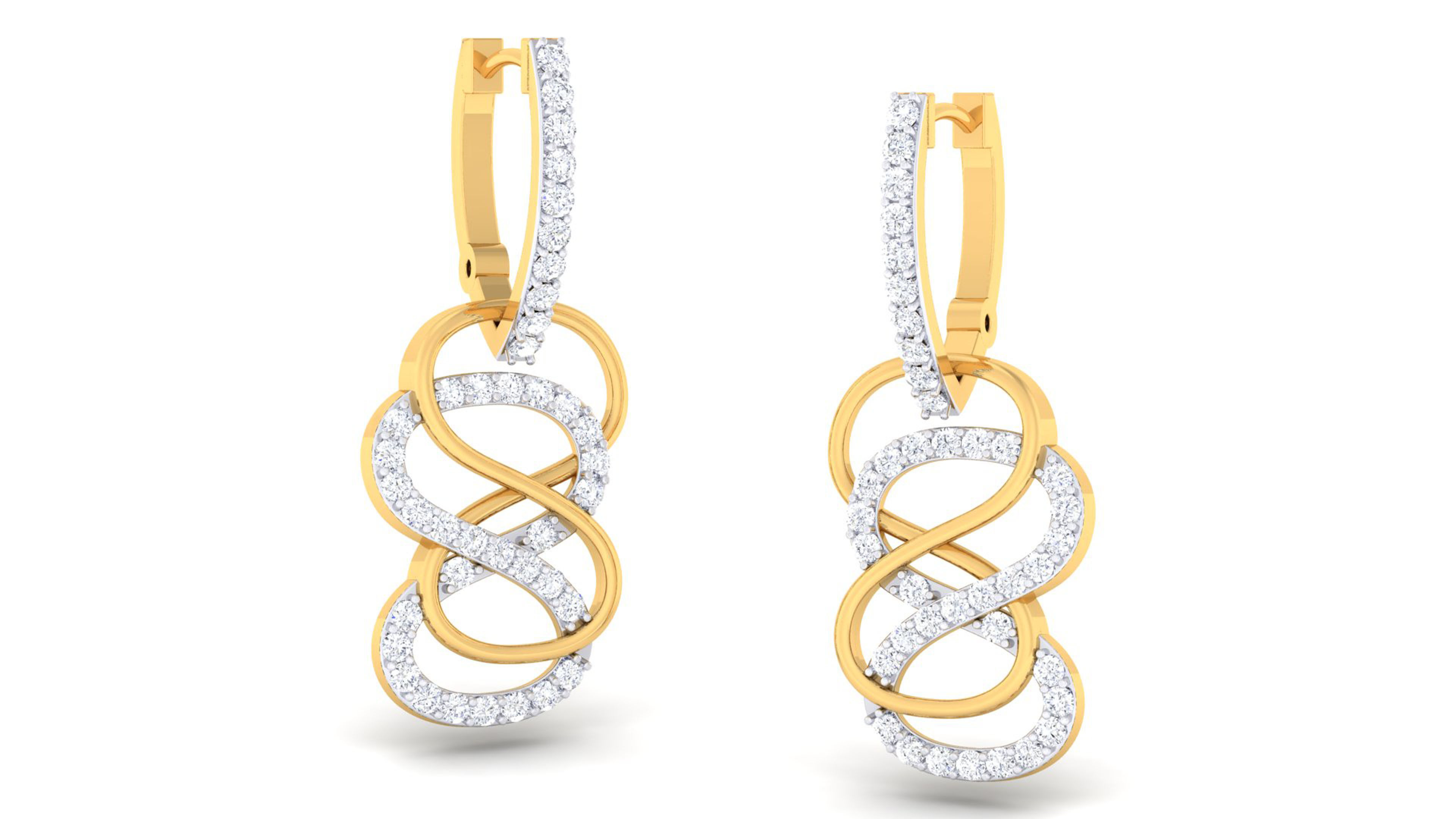 Women pendant-earrings set 3dm mgx render detail 3D print model 3D print model_1