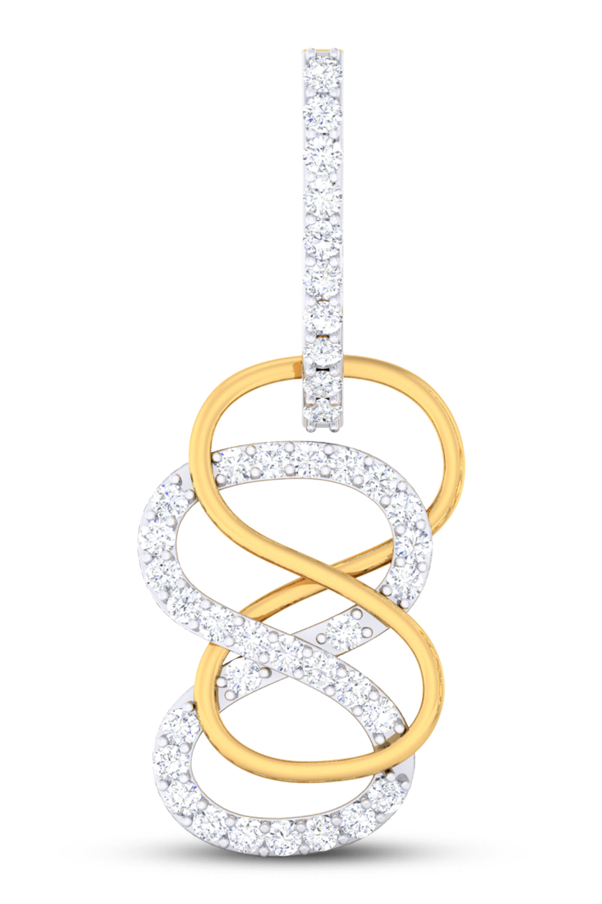 Women pendant-earrings set 3dm mgx render detail 3D print model 3D print model_2