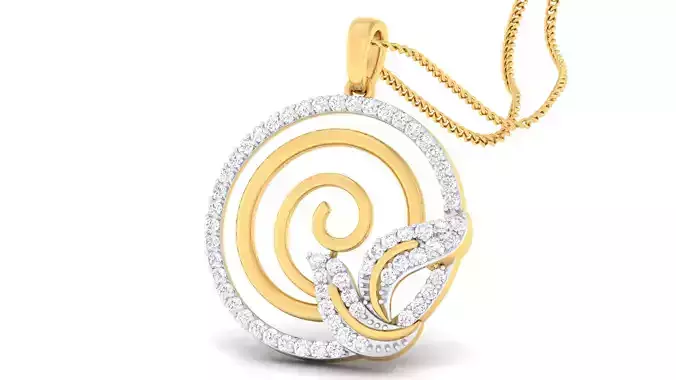 Women pendant-earrings set 3dm mgx render detail 3D print model