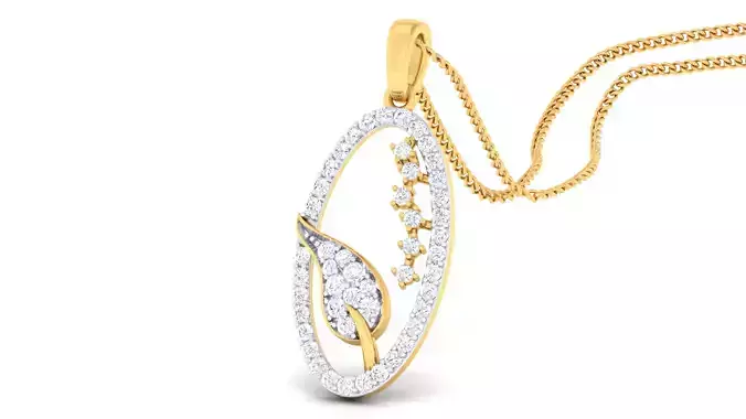 Women pendant-earrings set 3dm mgx render detail 3D print model