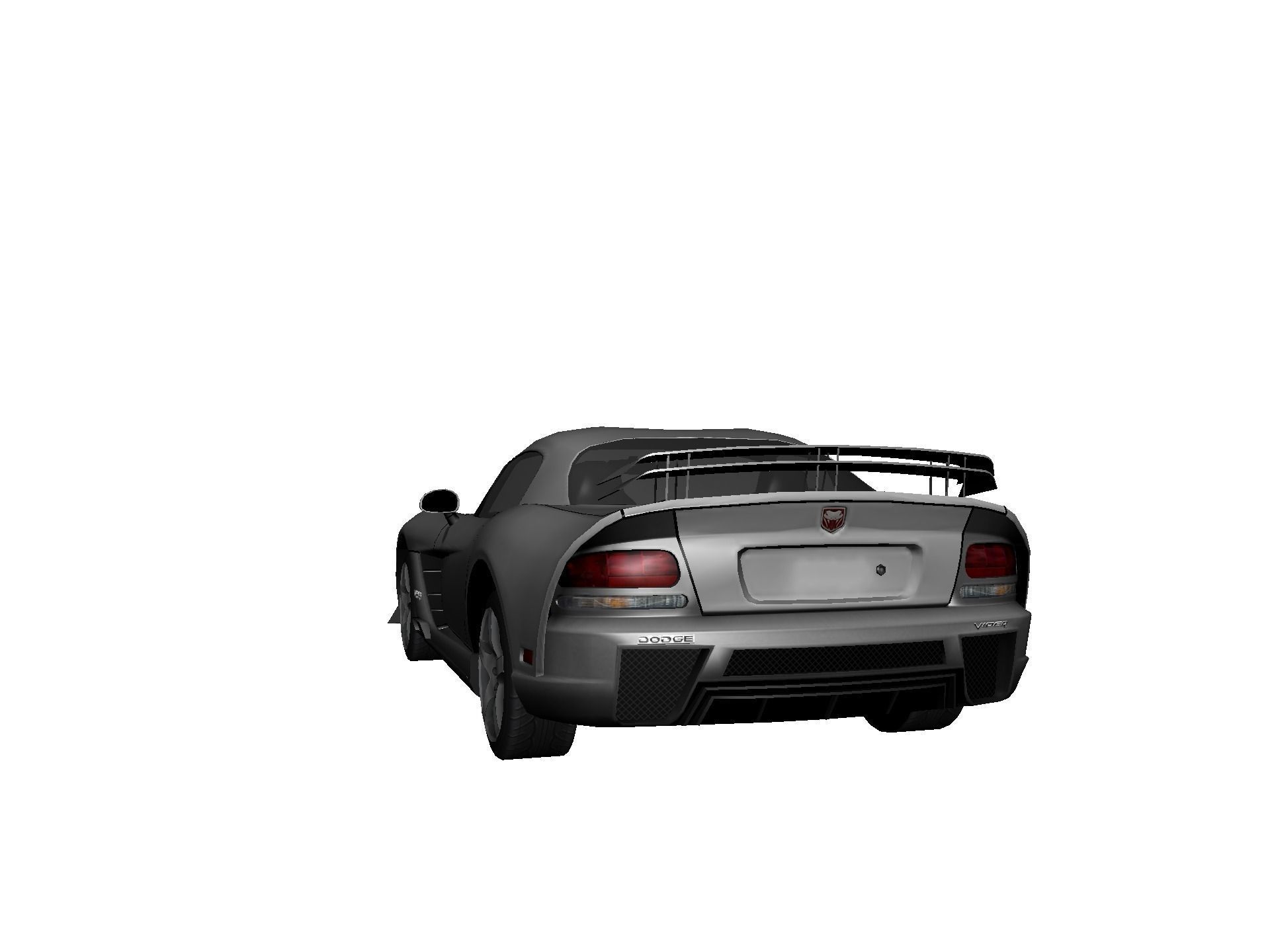 DODGE VIPER SRT 10 Upgraded Low-poly 3D model_26