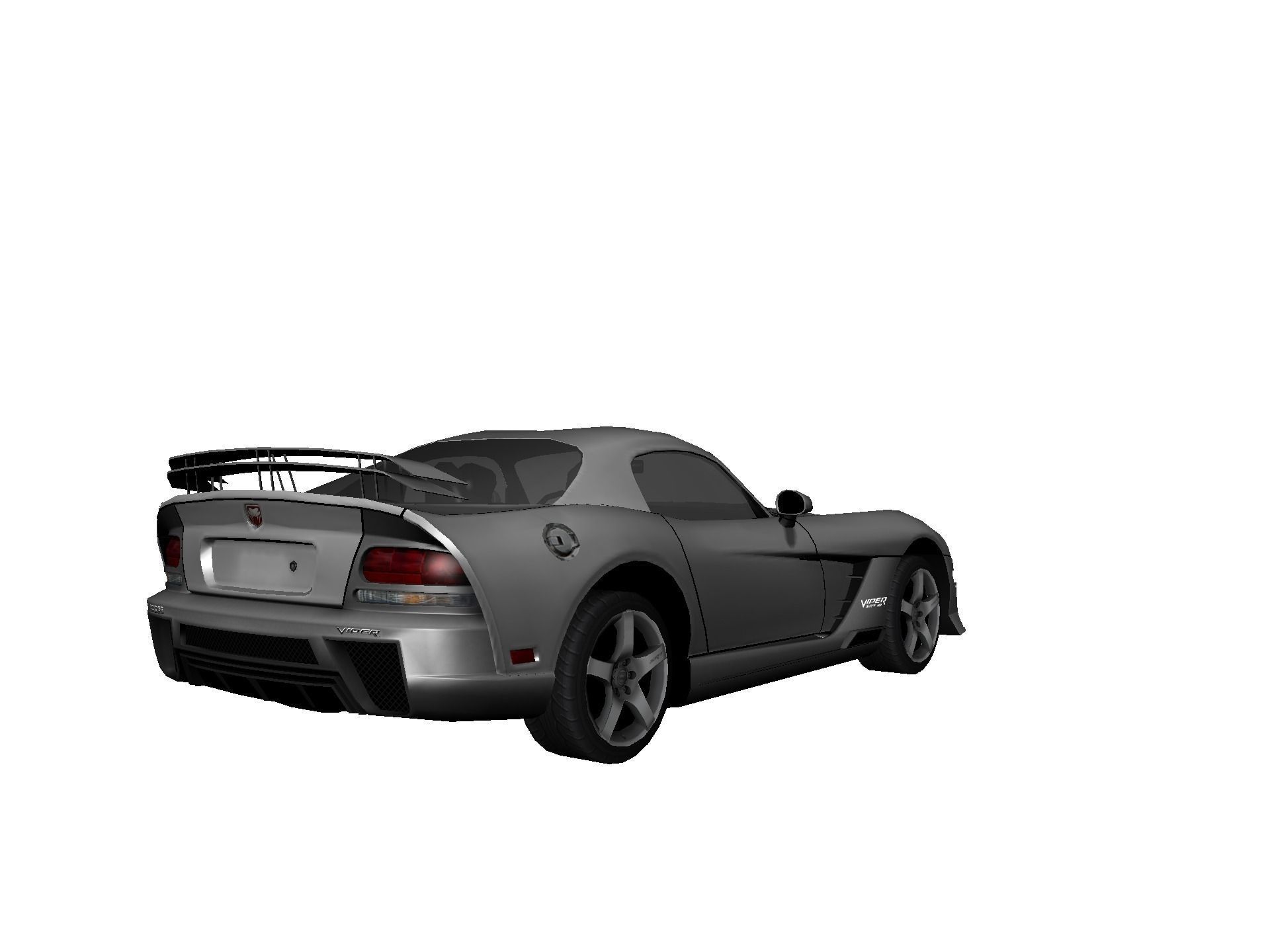DODGE VIPER SRT 10 Upgraded Low-poly 3D model_6
