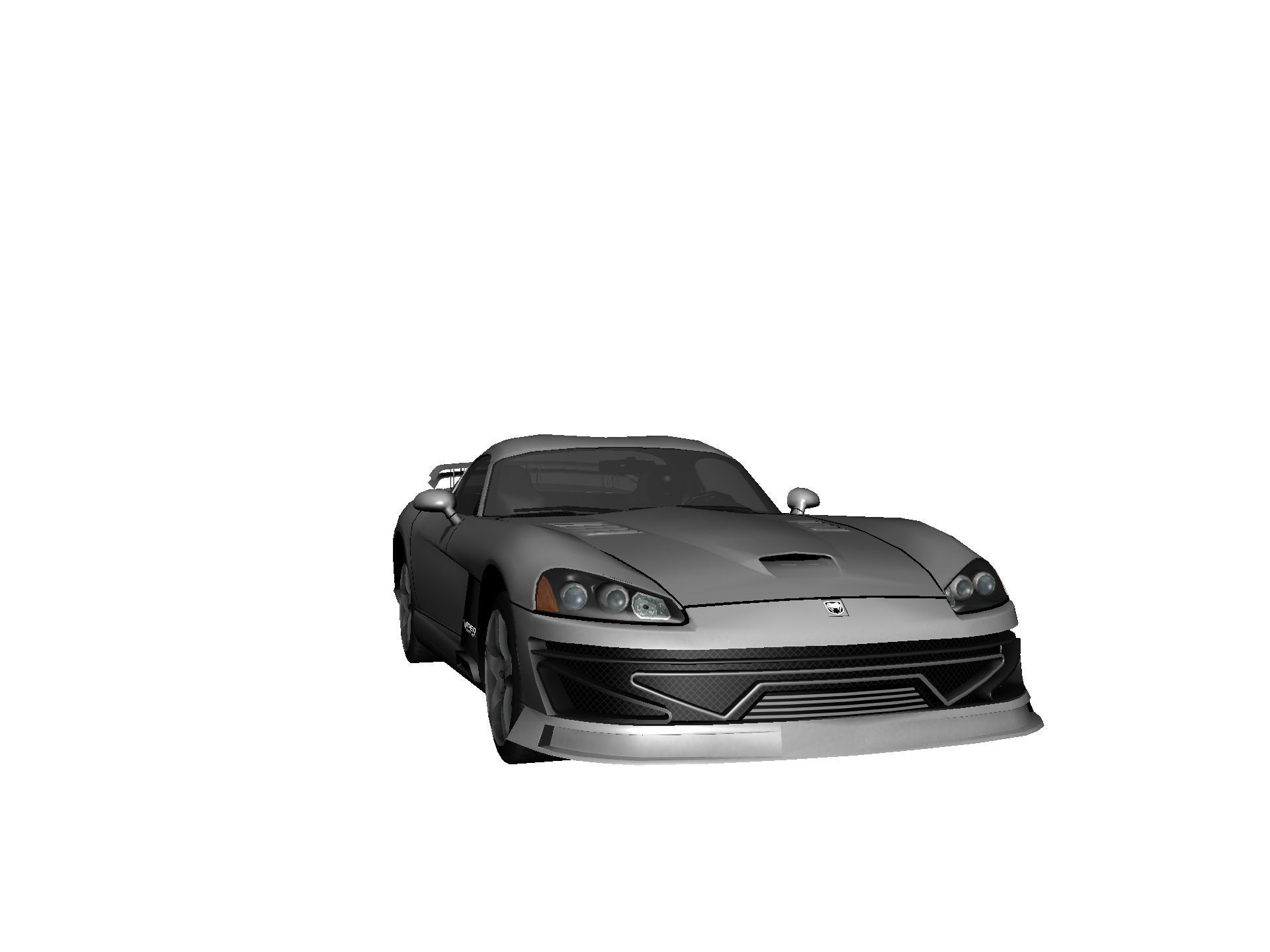 DODGE VIPER SRT 10 Upgraded Low-poly 3D model_14