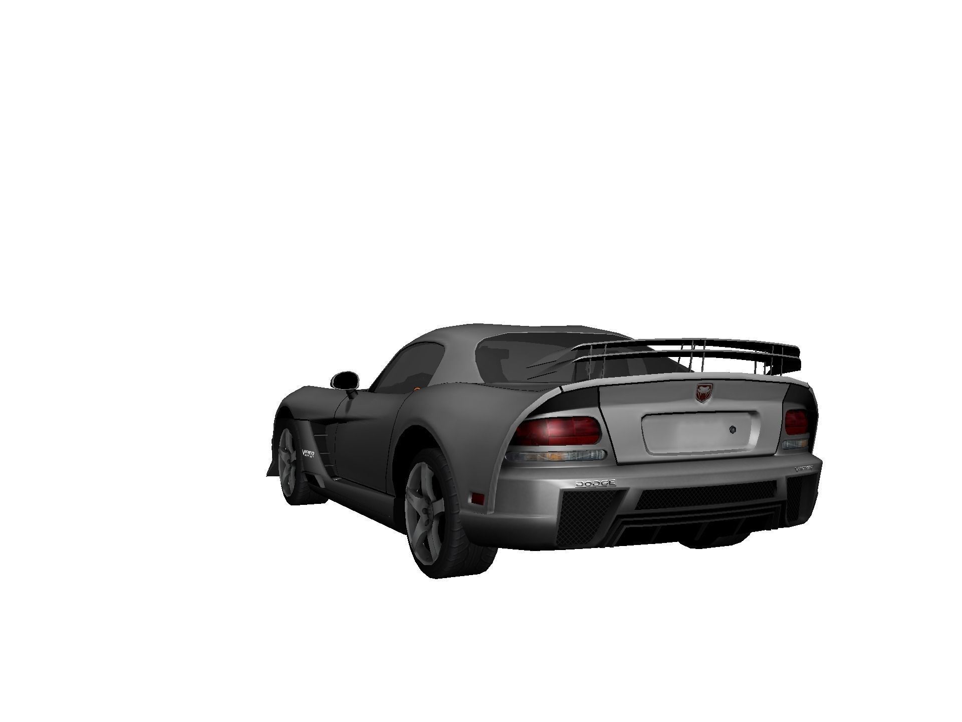 DODGE VIPER SRT 10 Upgraded Low-poly 3D model_25