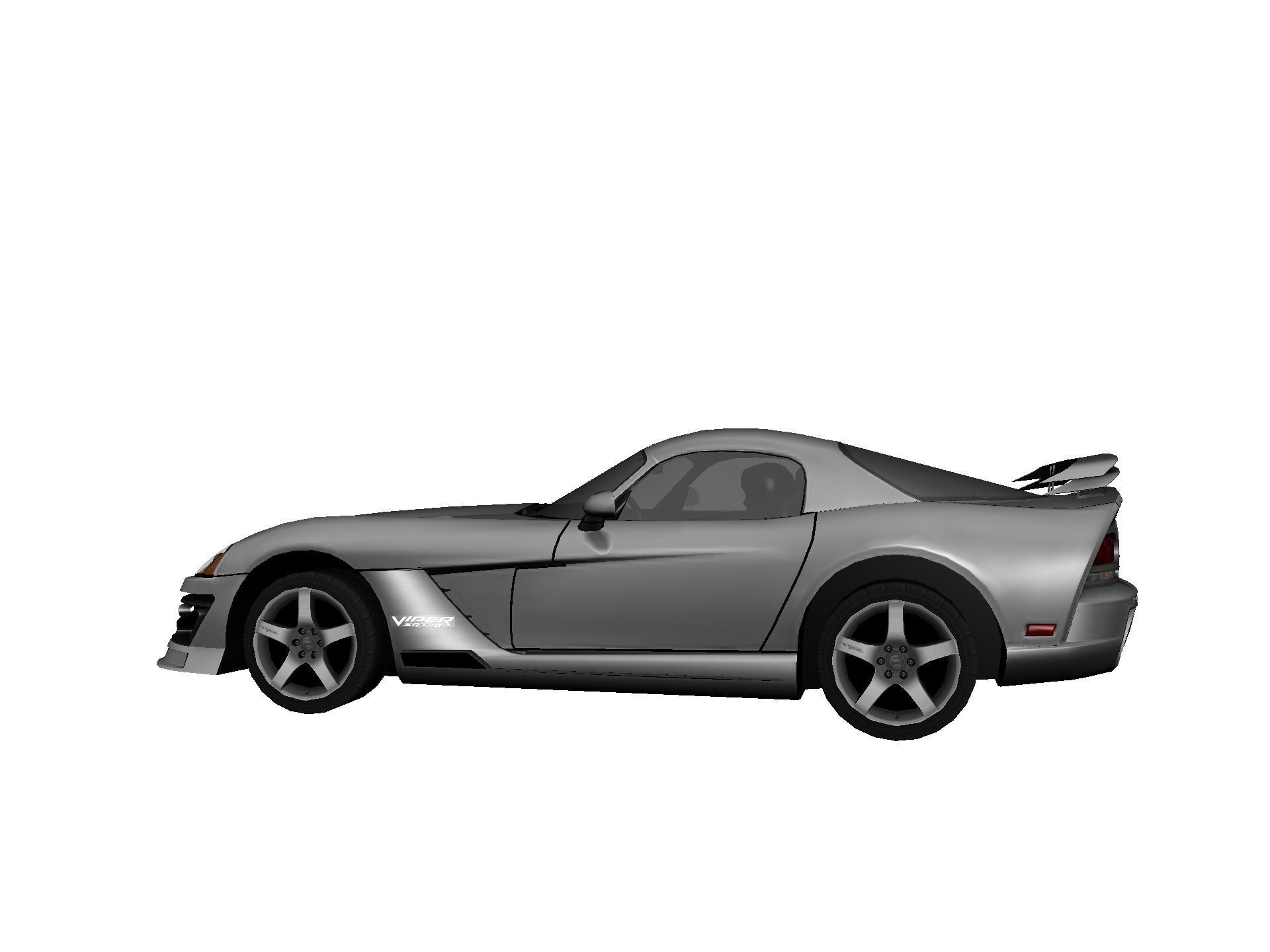 DODGE VIPER SRT 10 Upgraded Low-poly 3D model_21