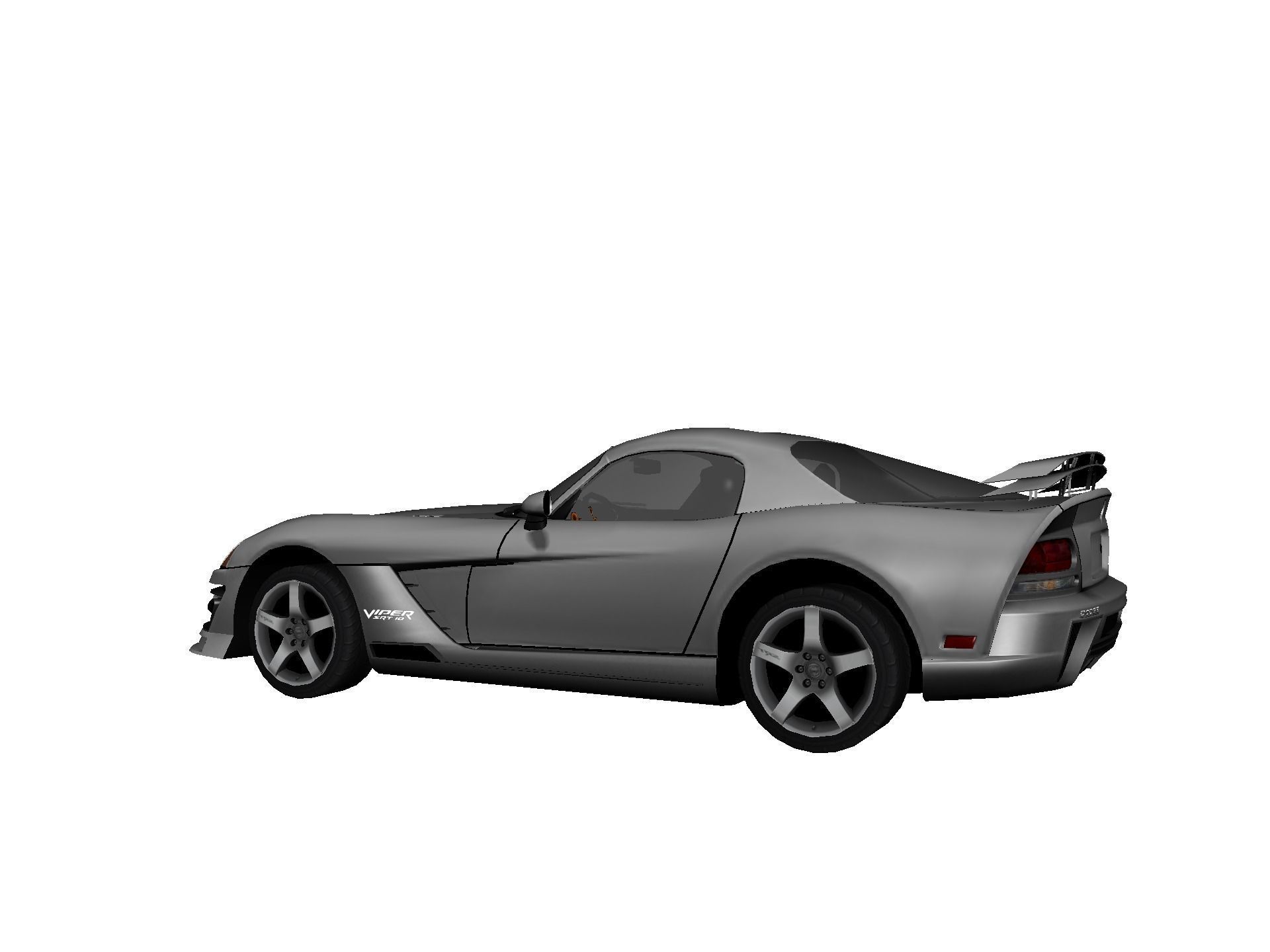 DODGE VIPER SRT 10 Upgraded Low-poly 3D model_22