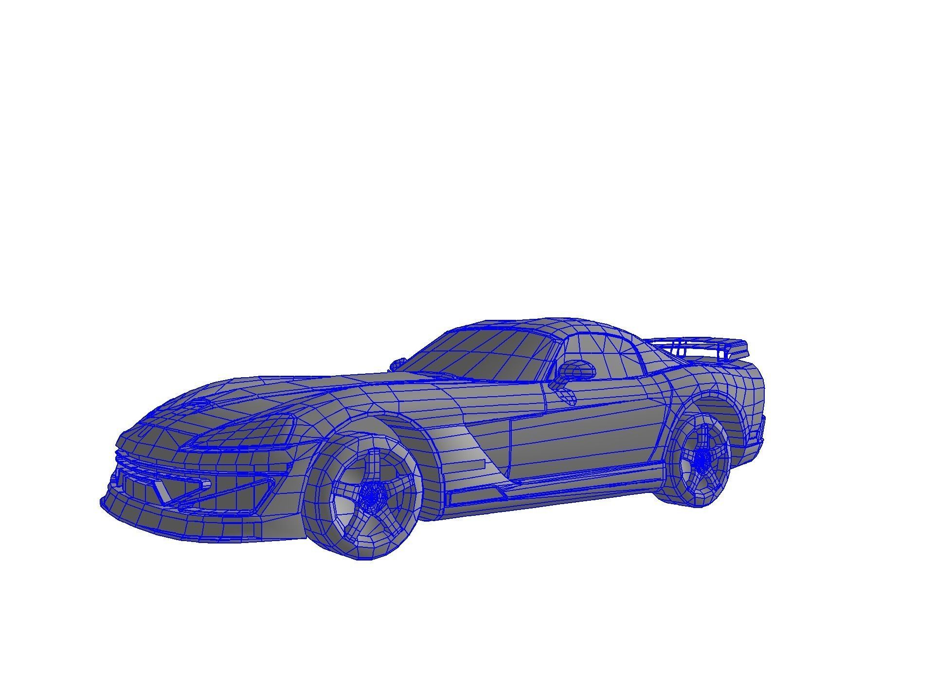 DODGE VIPER SRT 10 Upgraded Low-poly 3D model_76