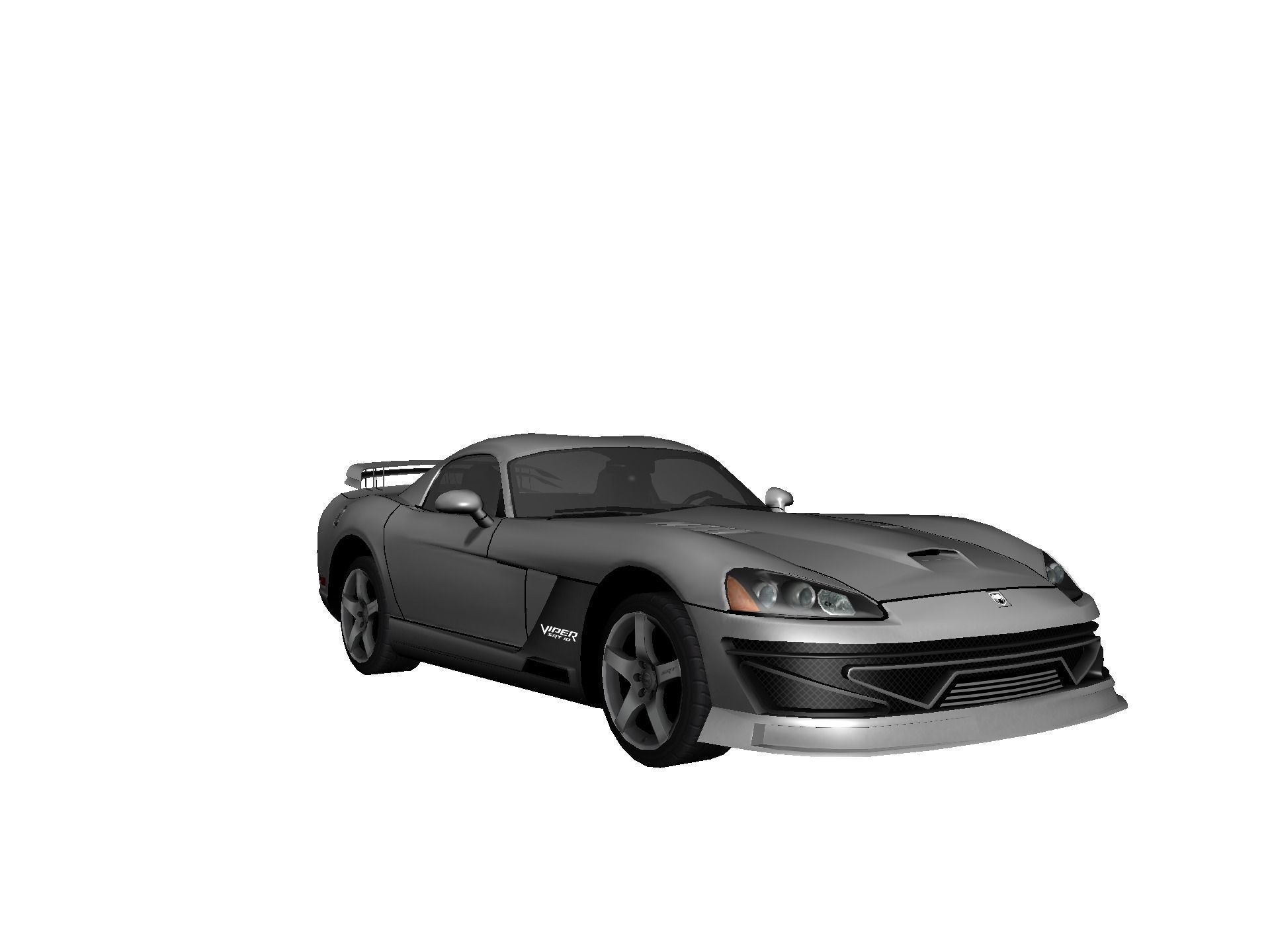 DODGE VIPER SRT 10 Upgraded Low-poly 3D model_15