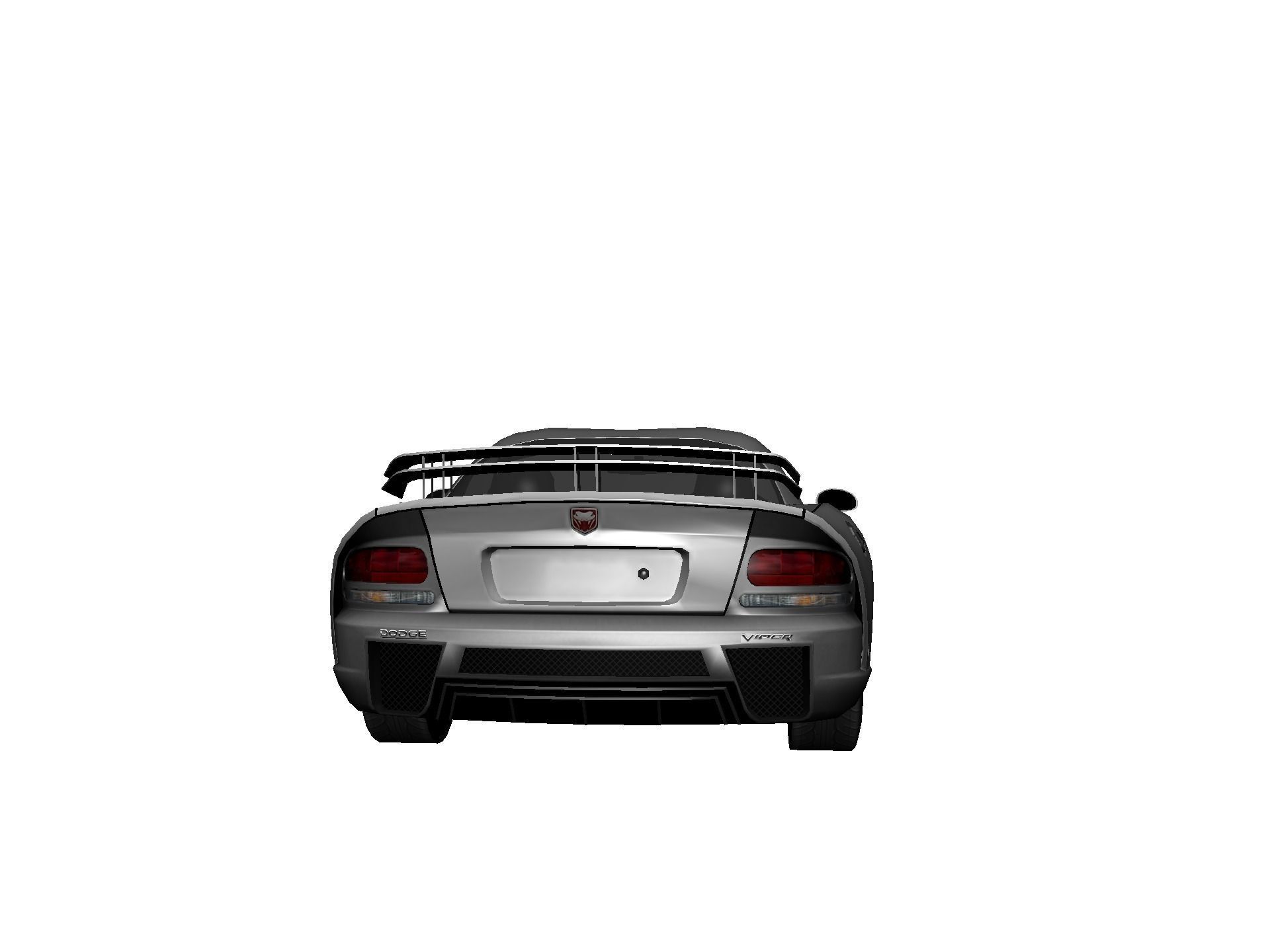 DODGE VIPER SRT 10 Upgraded Low-poly 3D model_5