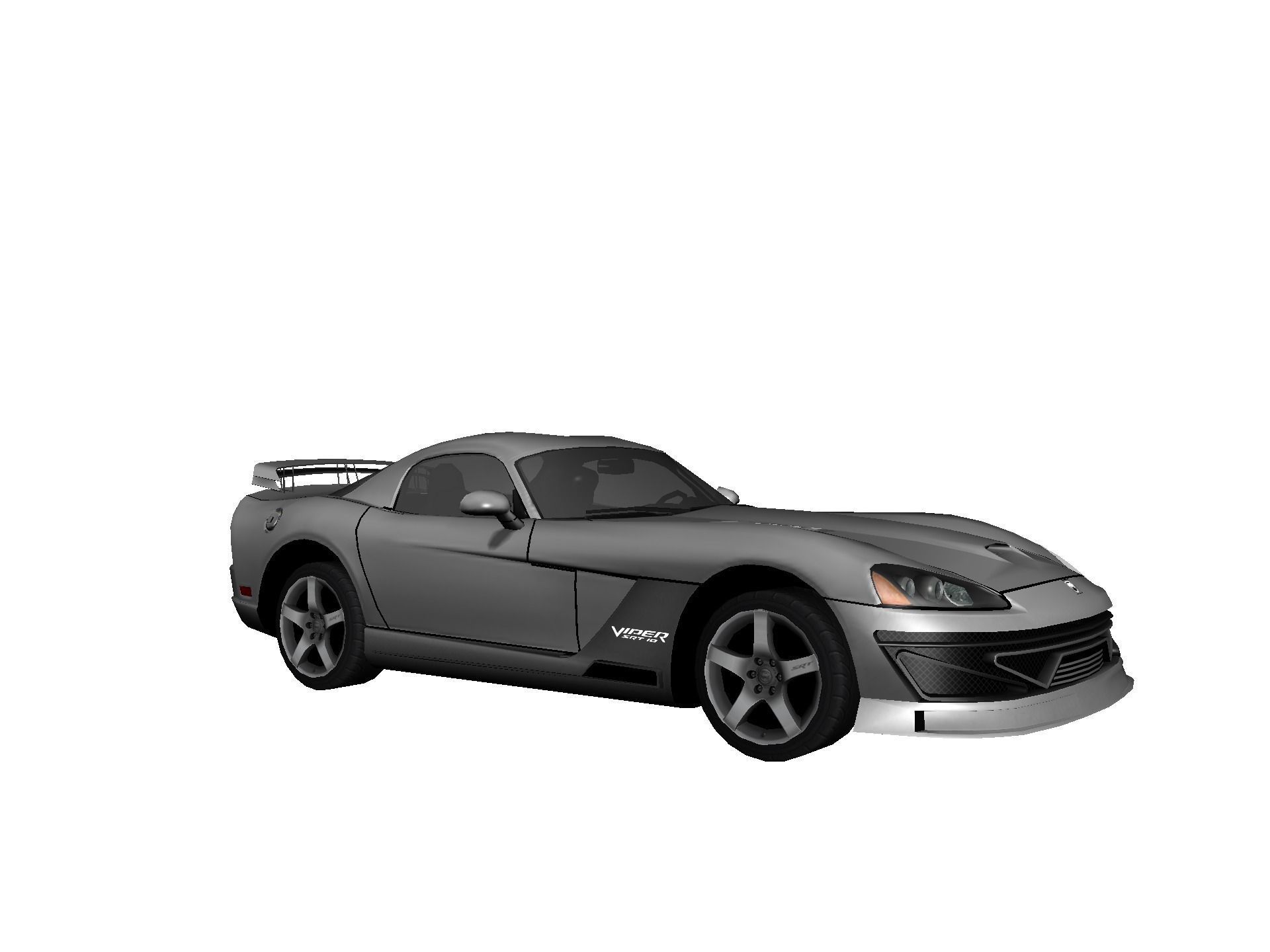 DODGE VIPER SRT 10 Upgraded Low-poly 3D model_13