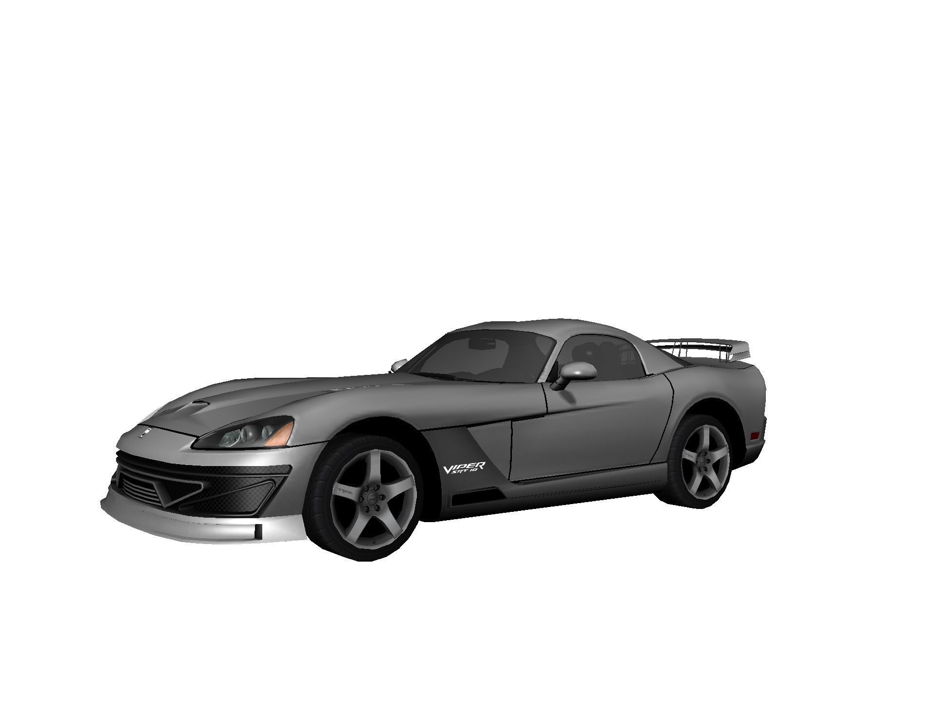 DODGE VIPER SRT 10 Upgraded Low-poly 3D model_18