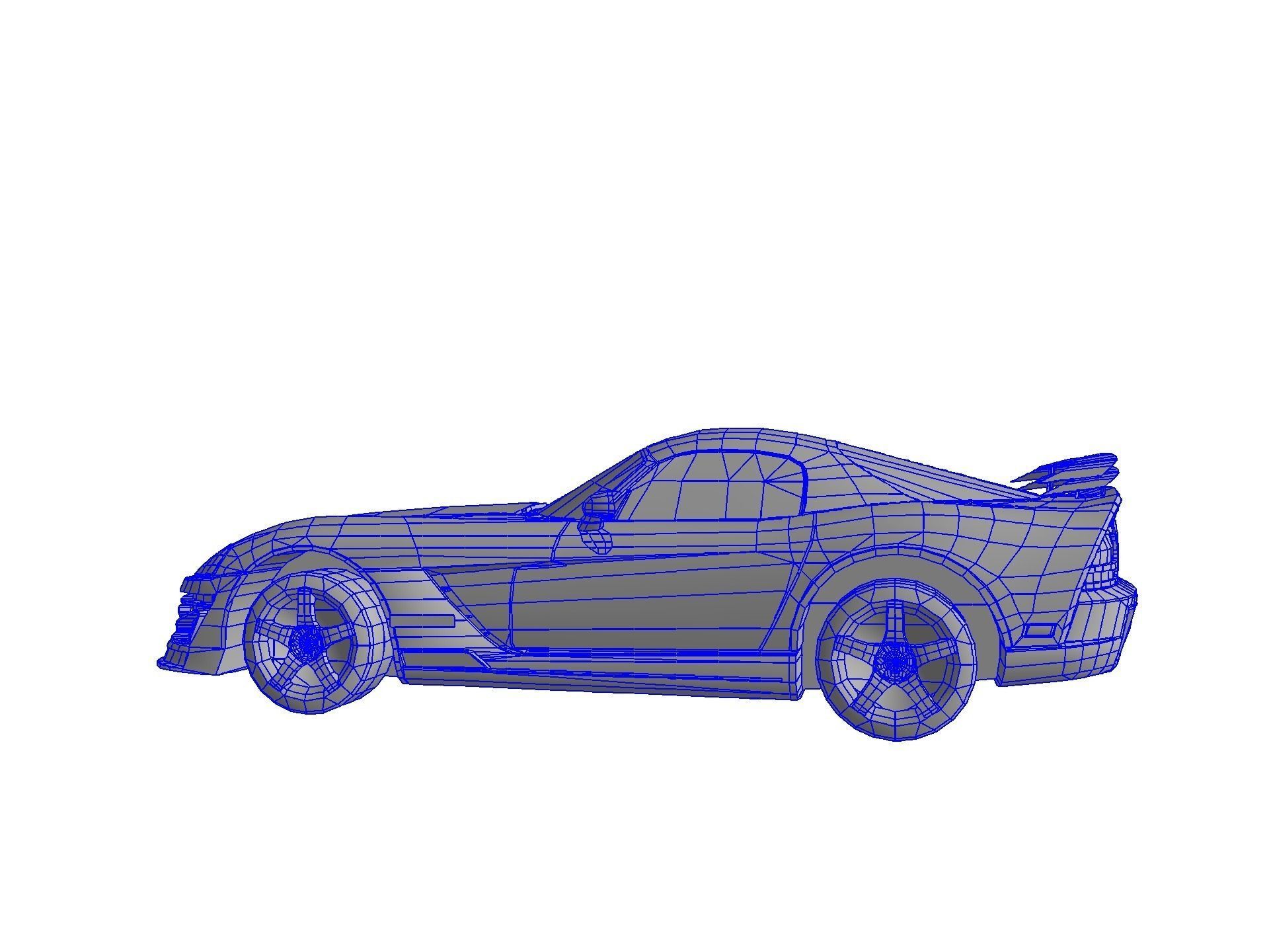 DODGE VIPER SRT 10 Upgraded Low-poly 3D model_78