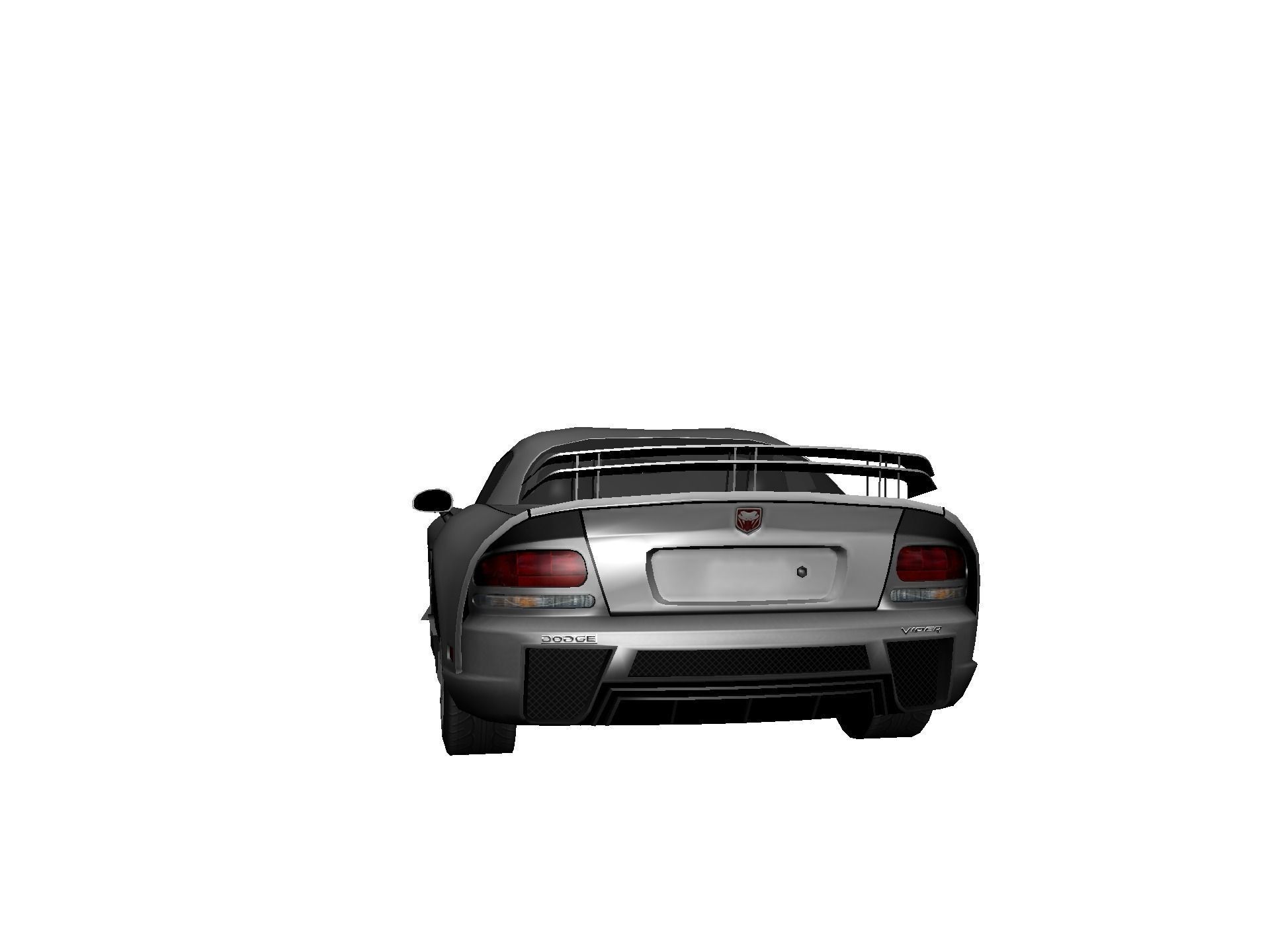 DODGE VIPER SRT 10 Upgraded Low-poly 3D model_27
