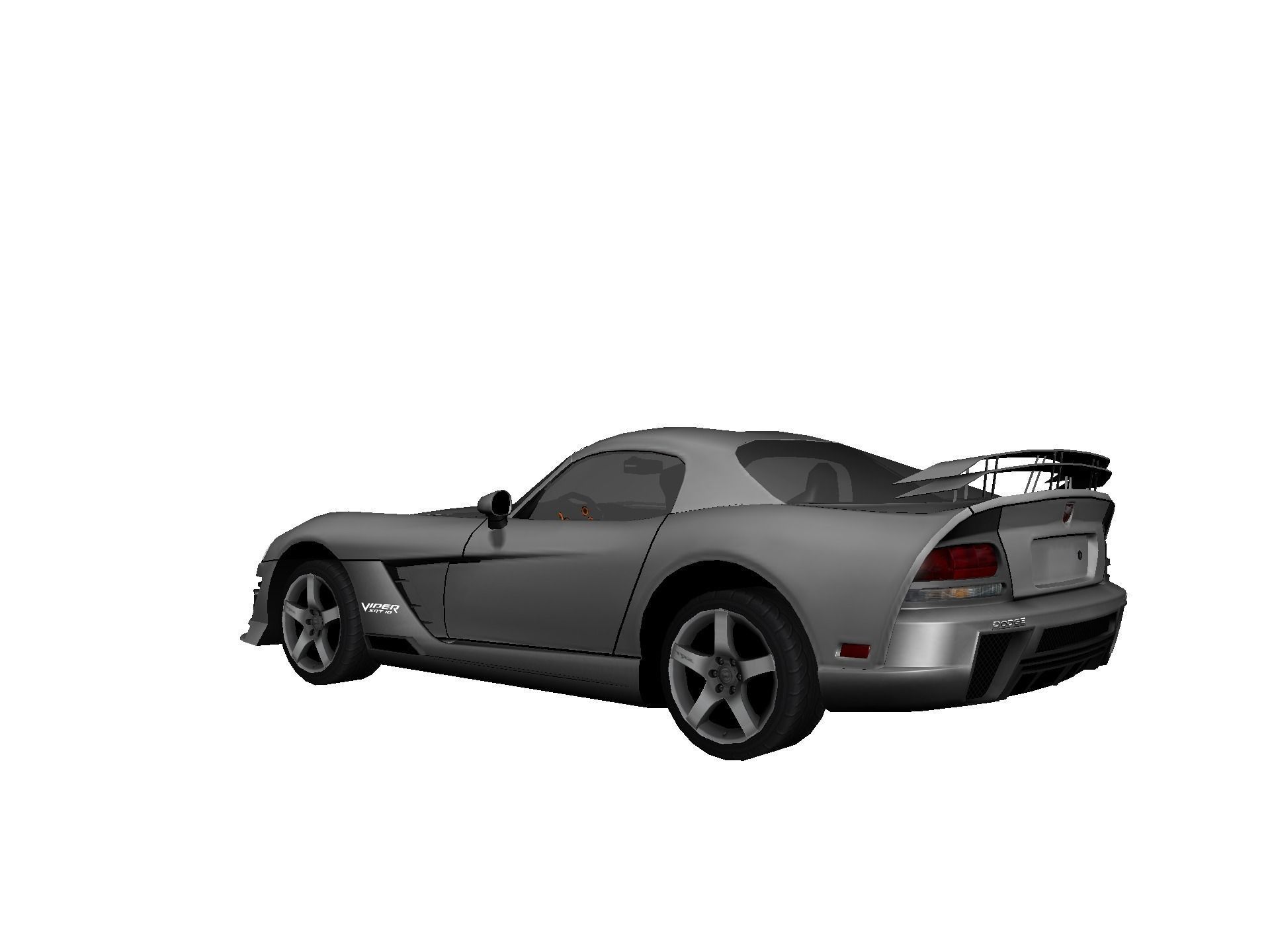 DODGE VIPER SRT 10 Upgraded Low-poly 3D model_23