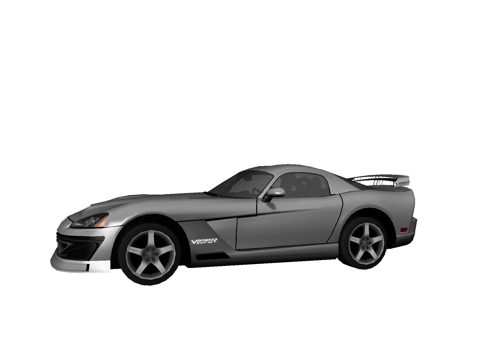 DODGE VIPER SRT 10 Upgraded Low-poly 3D model_19