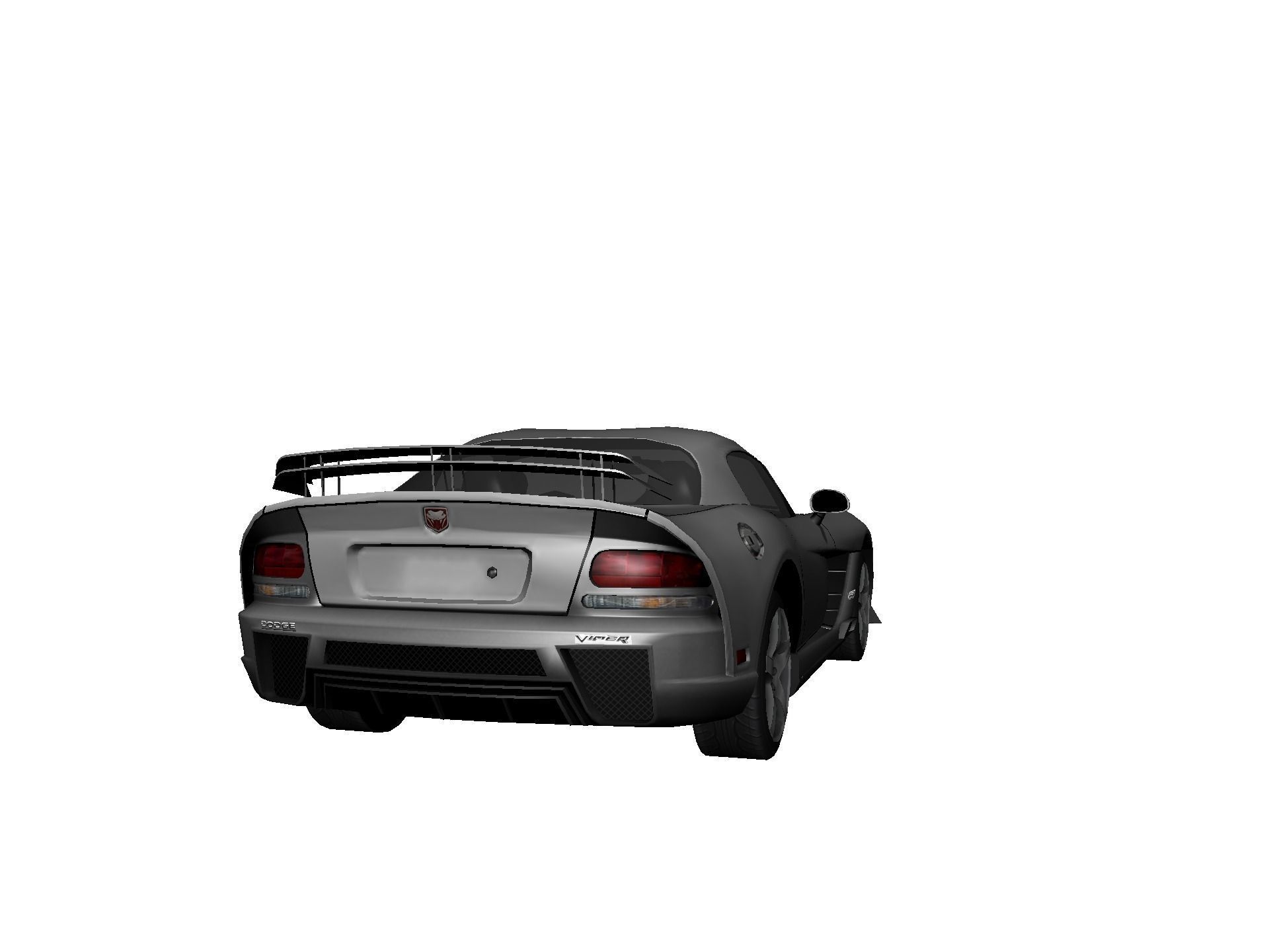 DODGE VIPER SRT 10 Upgraded Low-poly 3D model_2