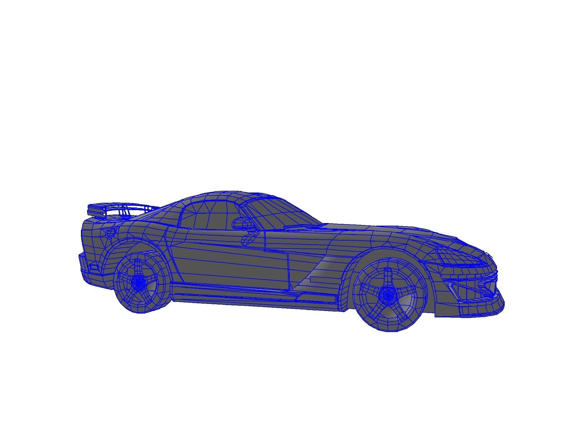 DODGE VIPER SRT 10 Upgraded Low-poly 3D model_67