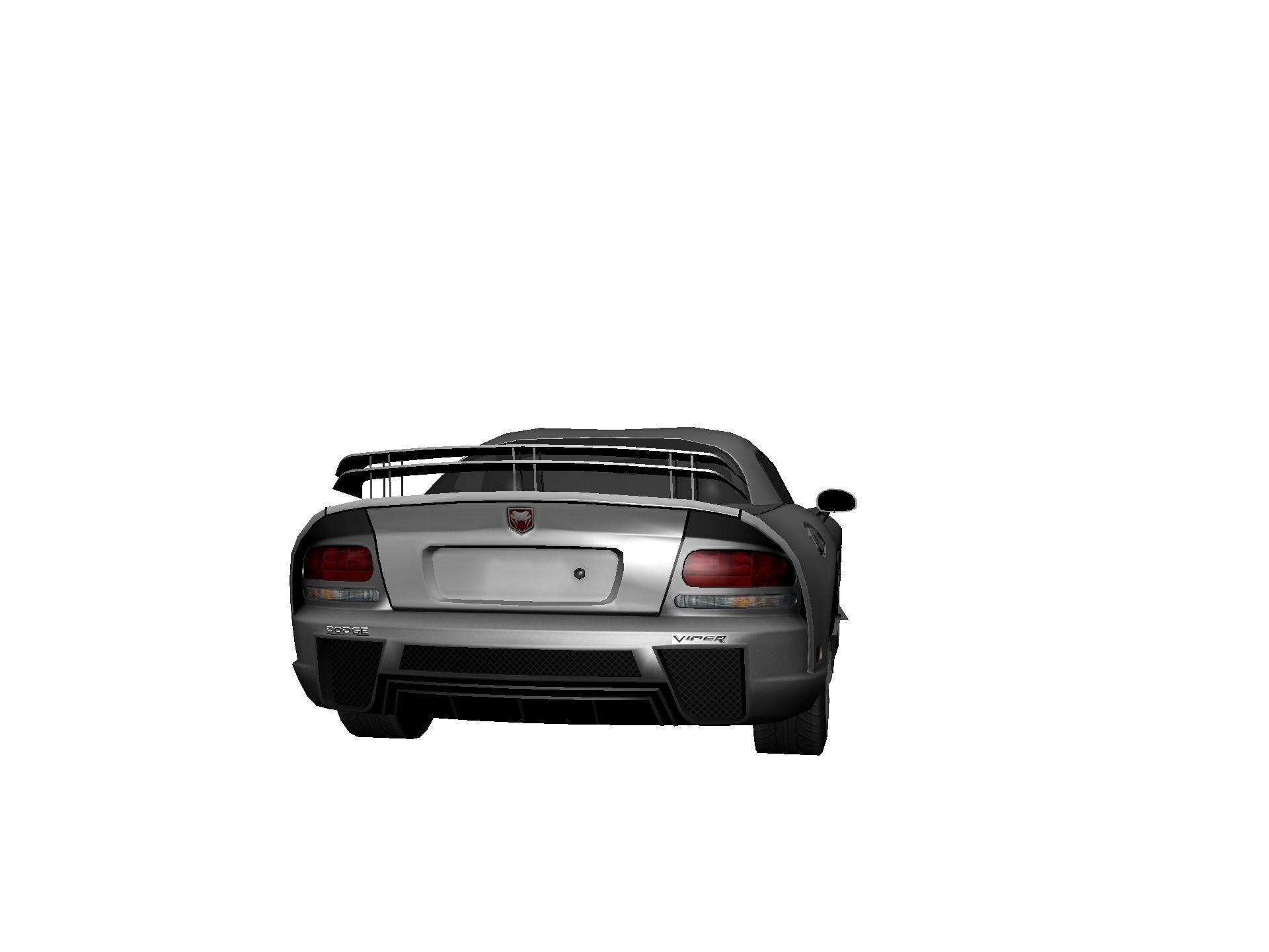 DODGE VIPER SRT 10 Upgraded Low-poly 3D model_3