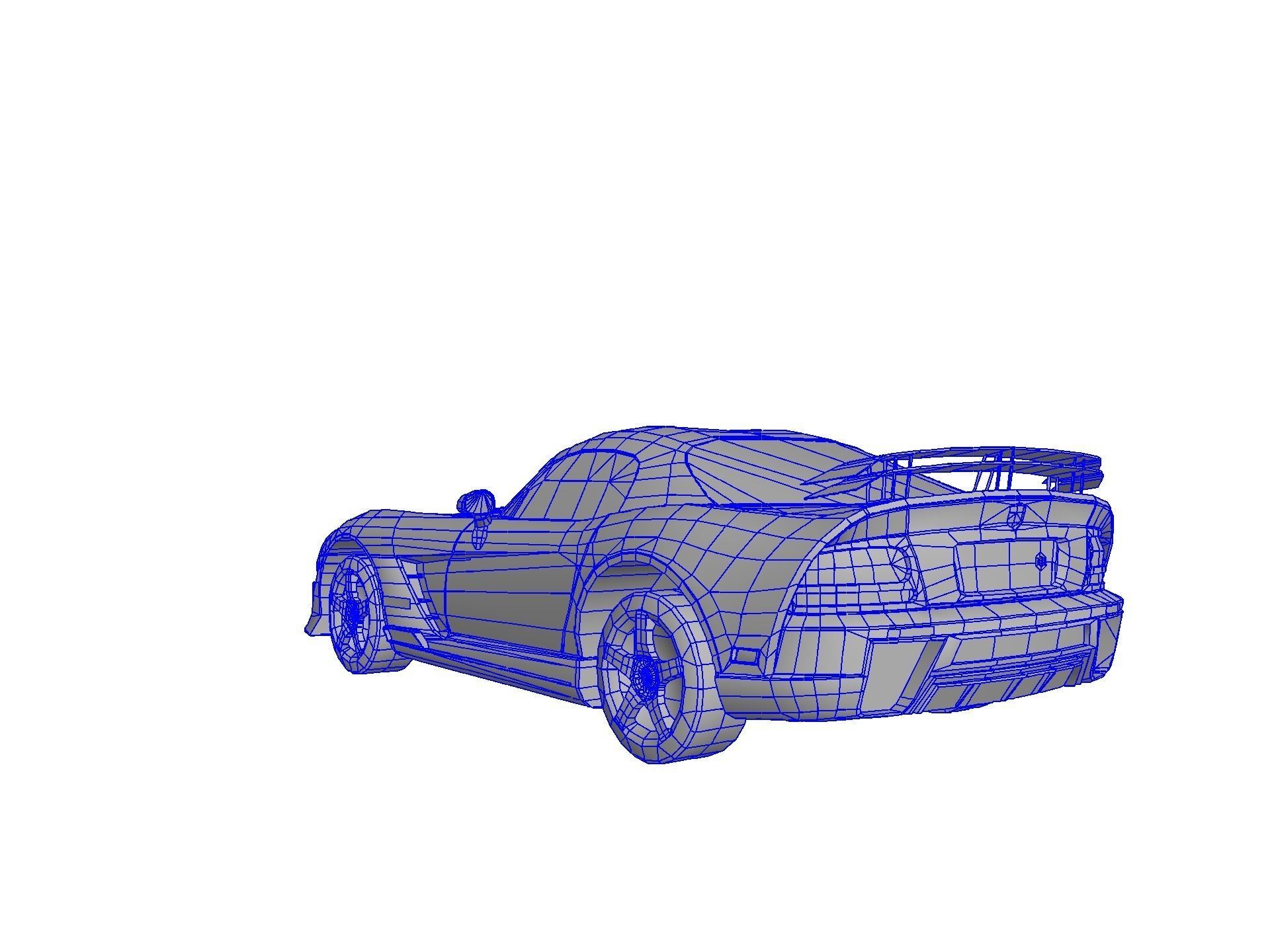 DODGE VIPER SRT 10 Upgraded Low-poly 3D model_82