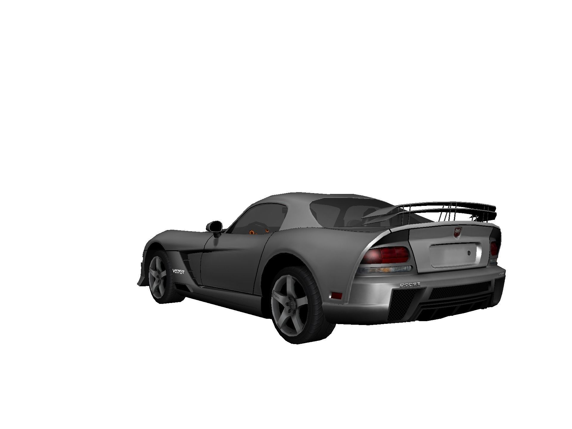 DODGE VIPER SRT 10 Upgraded Low-poly 3D model_24