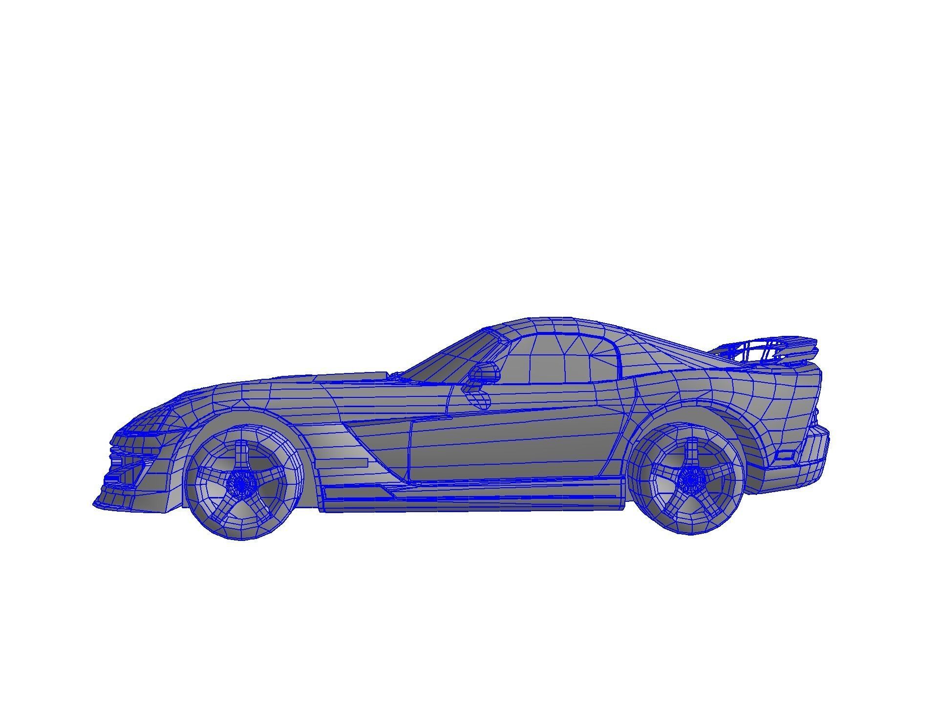 DODGE VIPER SRT 10 Upgraded Low-poly 3D model_79