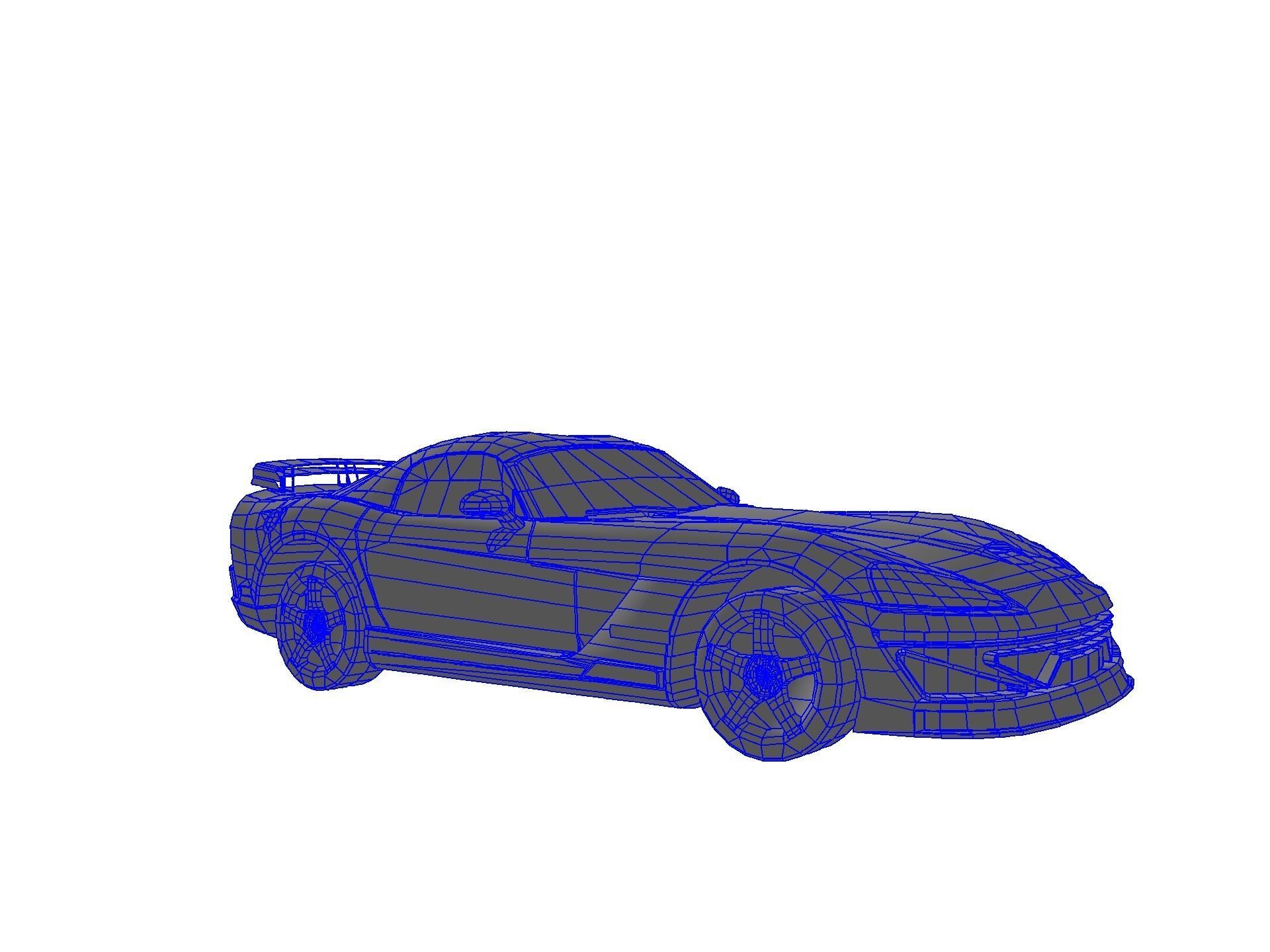 DODGE VIPER SRT 10 Upgraded Low-poly 3D model_73