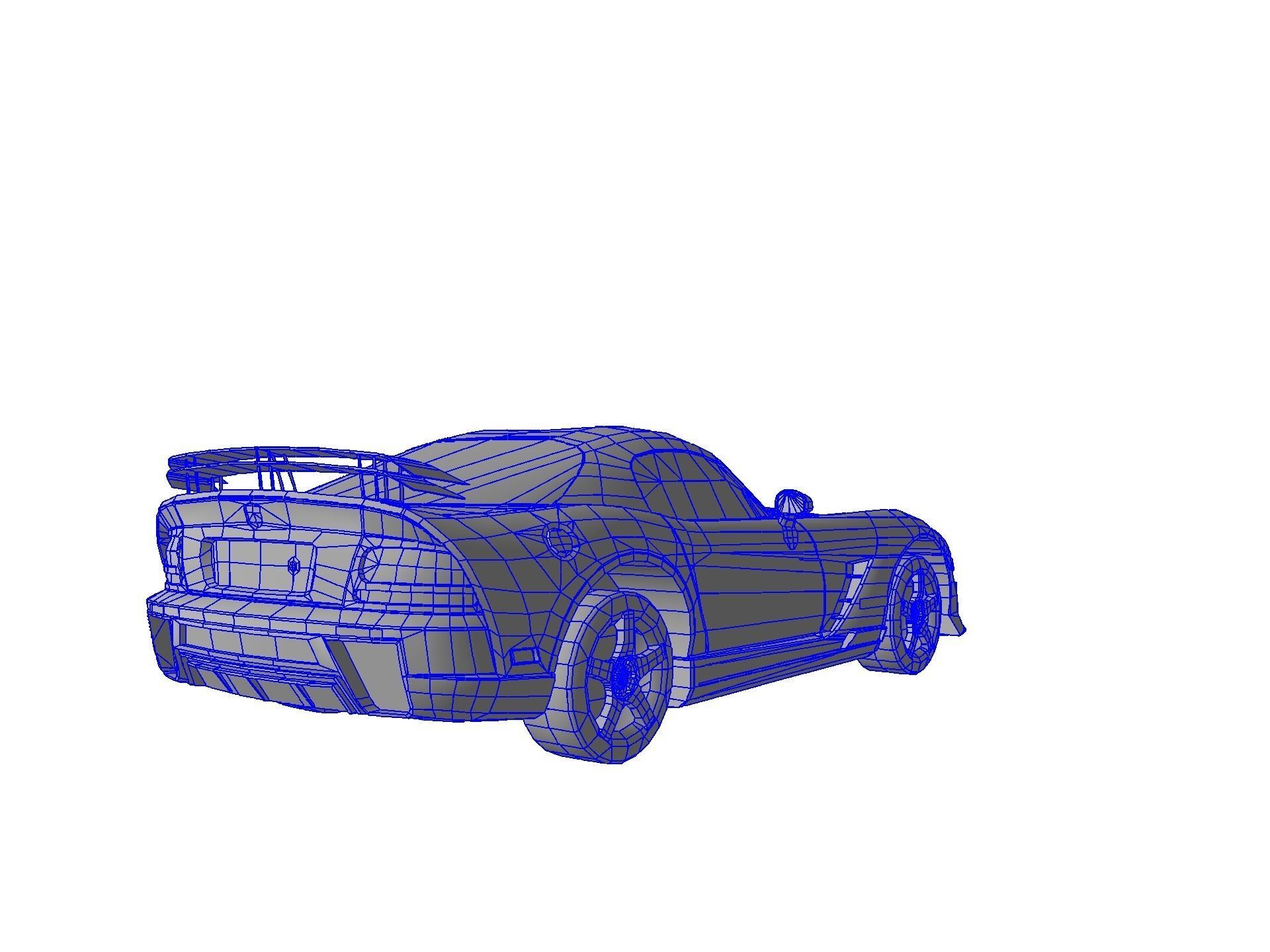 DODGE VIPER SRT 10 Upgraded Low-poly 3D model_70