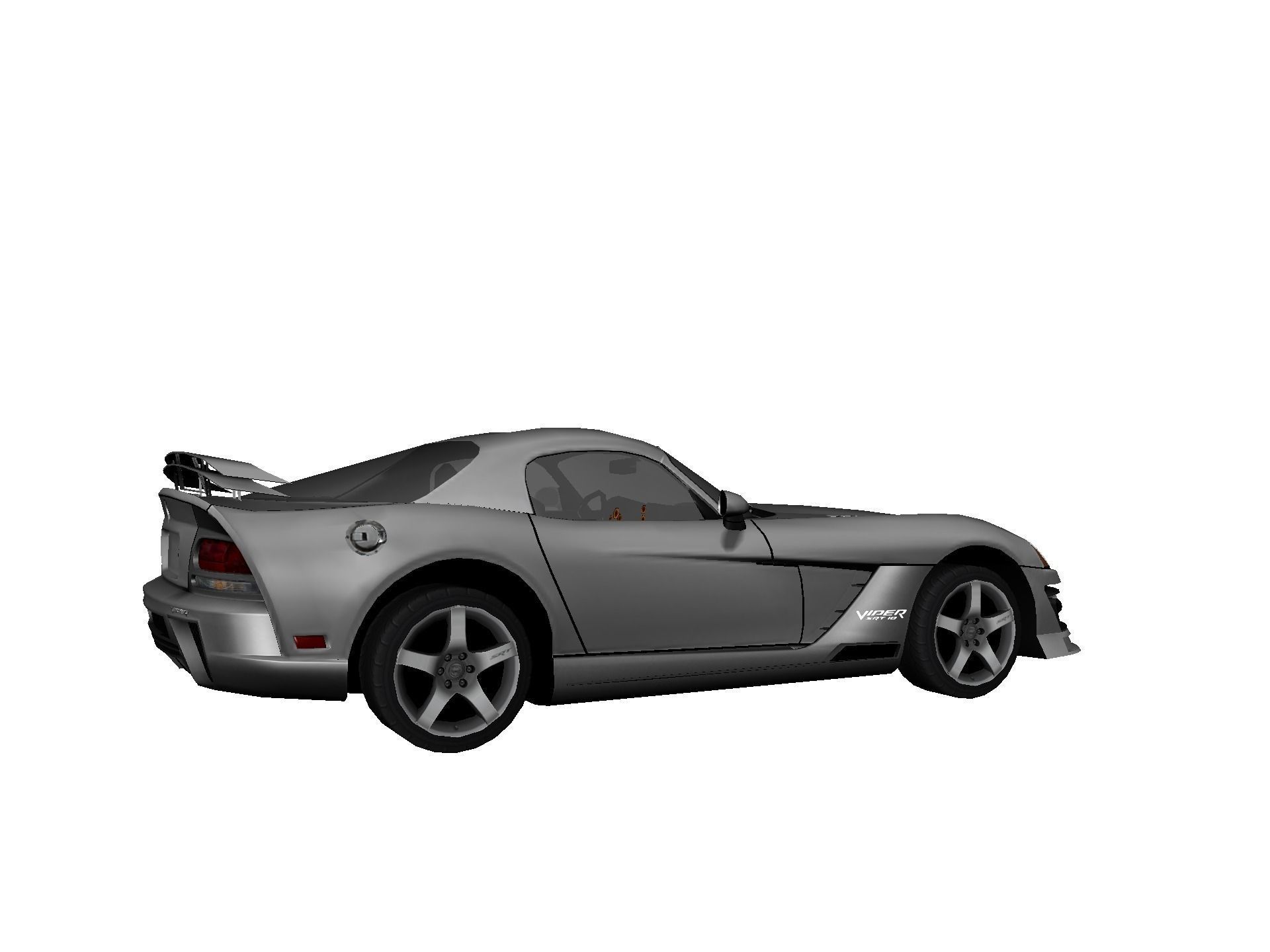 DODGE VIPER SRT 10 Upgraded Low-poly 3D model_8