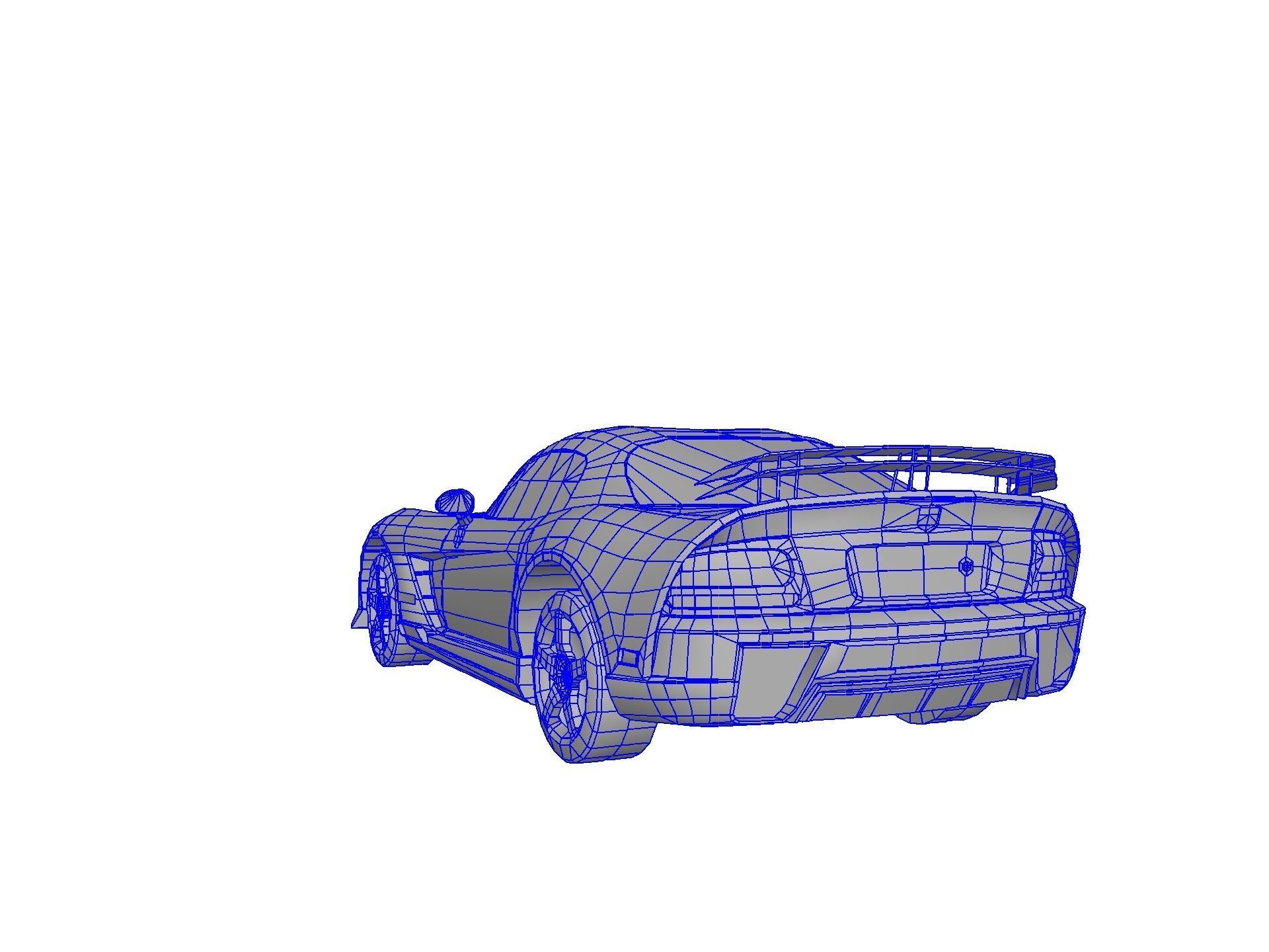 DODGE VIPER SRT 10 Upgraded Low-poly 3D model_83