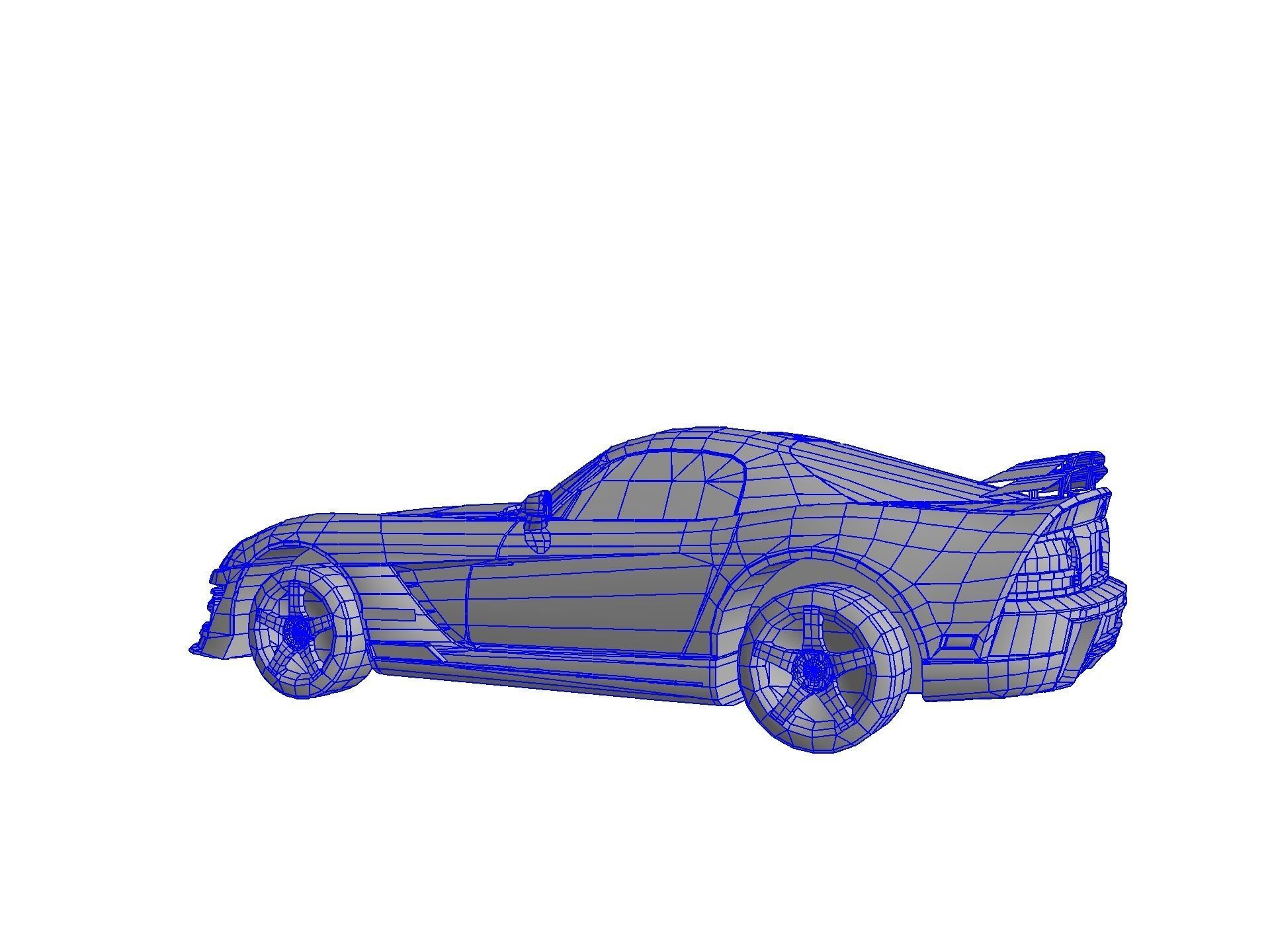 DODGE VIPER SRT 10 Upgraded Low-poly 3D model_81