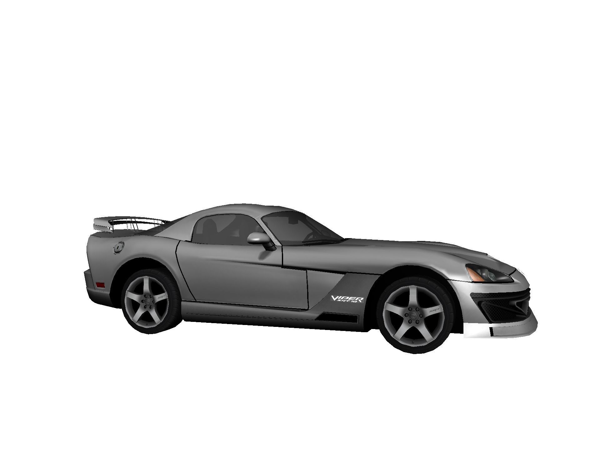 DODGE VIPER SRT 10 Upgraded Low-poly 3D model_12