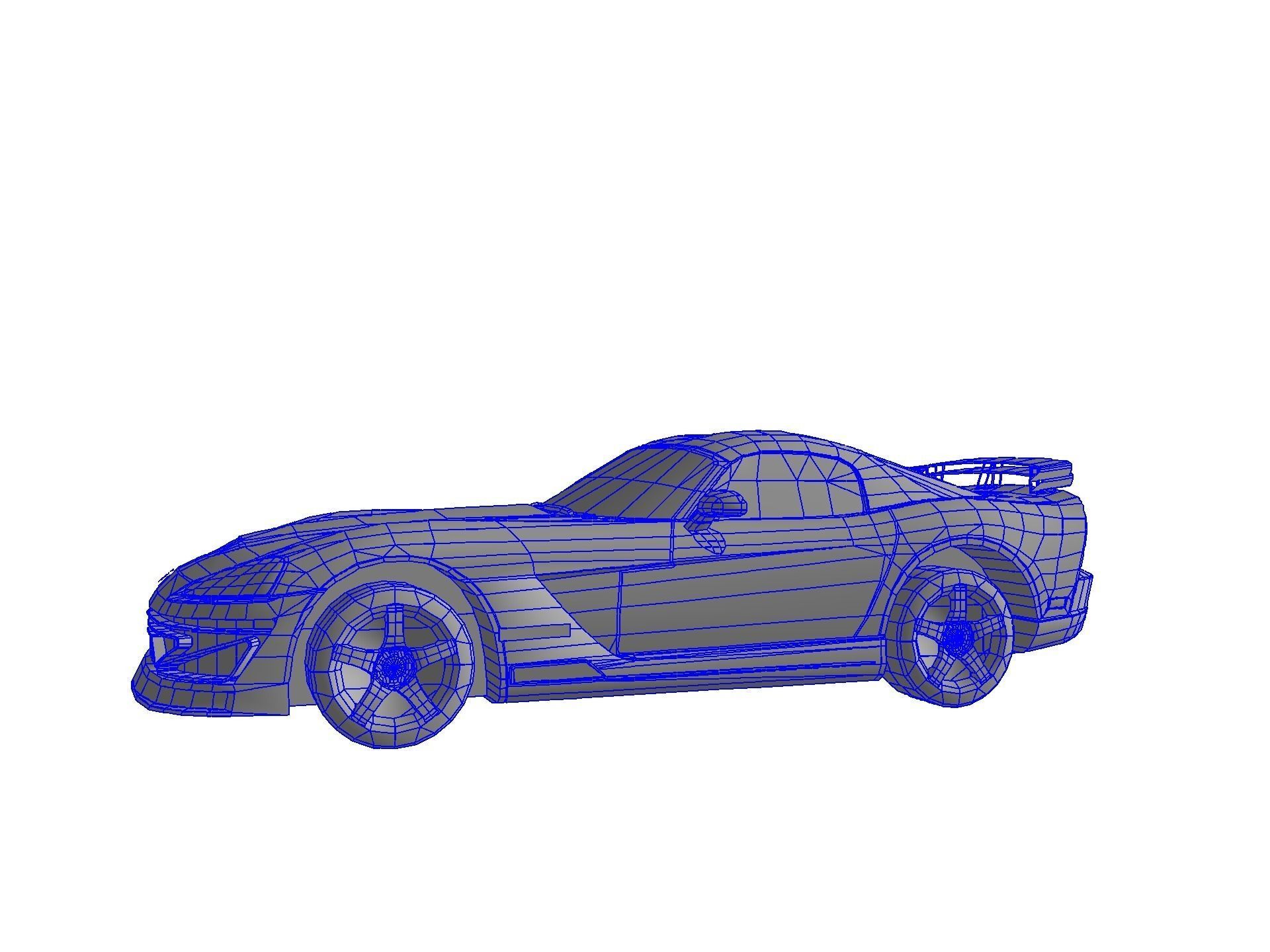 DODGE VIPER SRT 10 Upgraded Low-poly 3D model_77