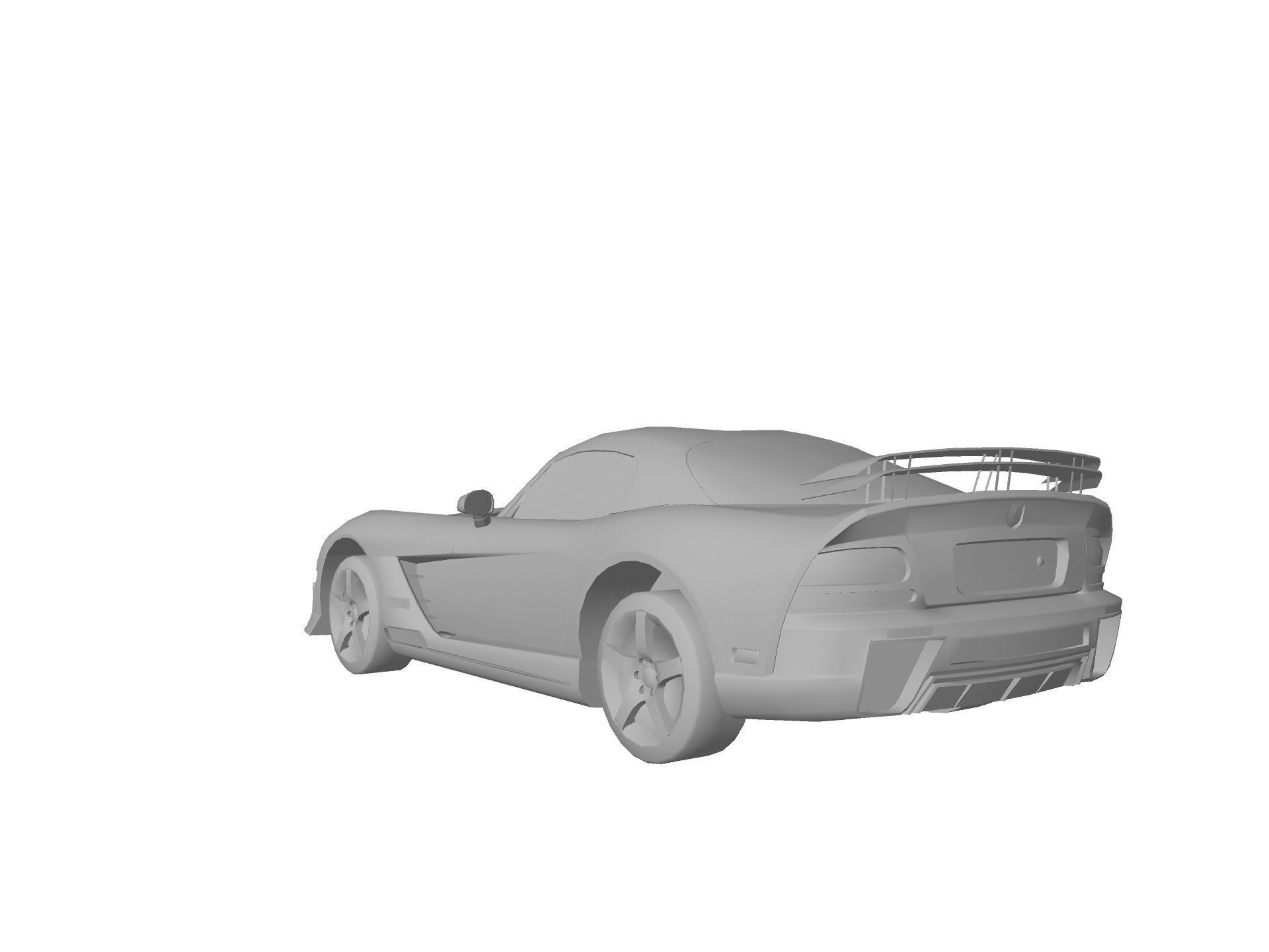 DODGE VIPER SRT 10 Upgraded Low-poly 3D model_54