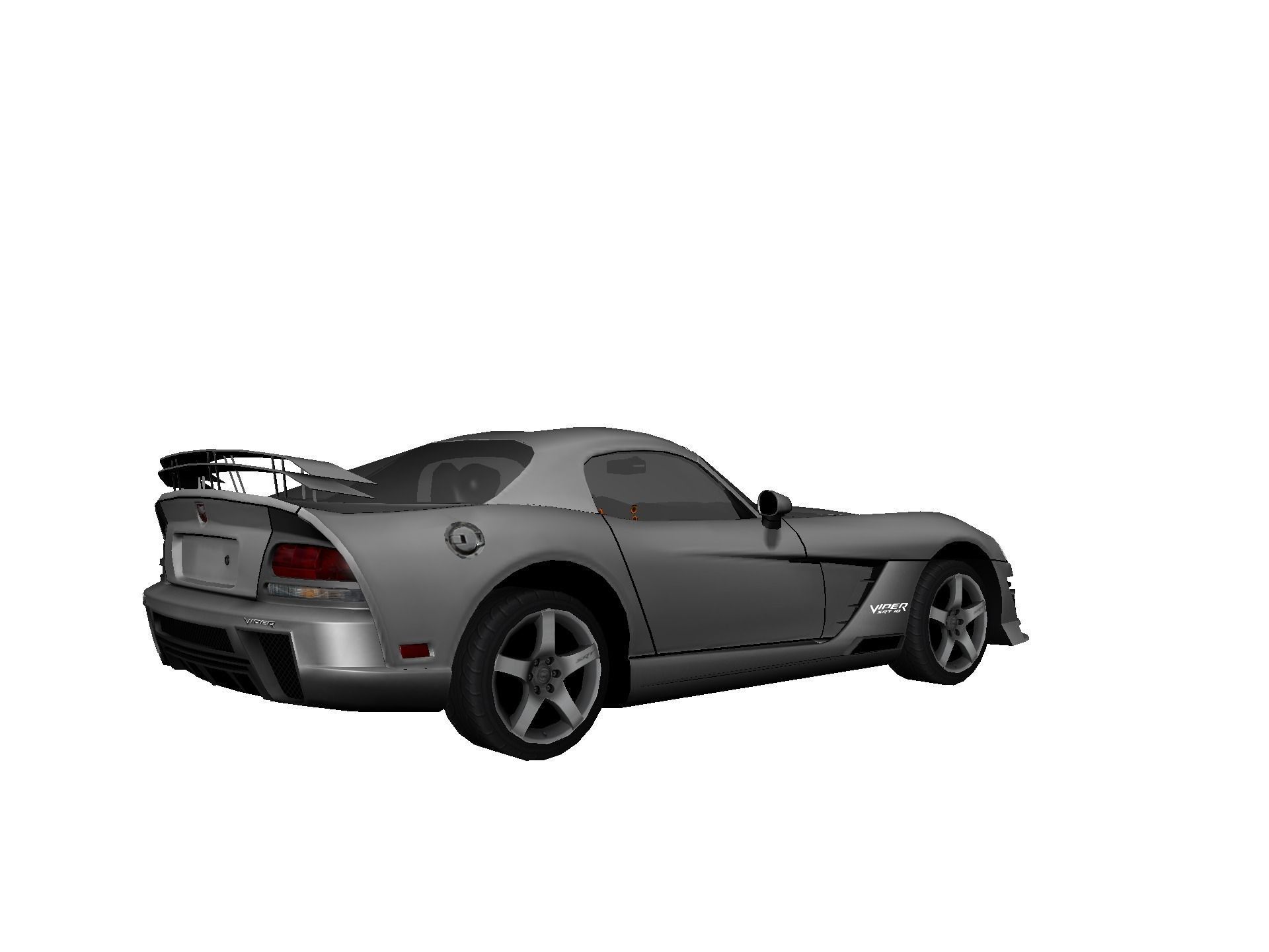 DODGE VIPER SRT 10 Upgraded Low-poly 3D model_7