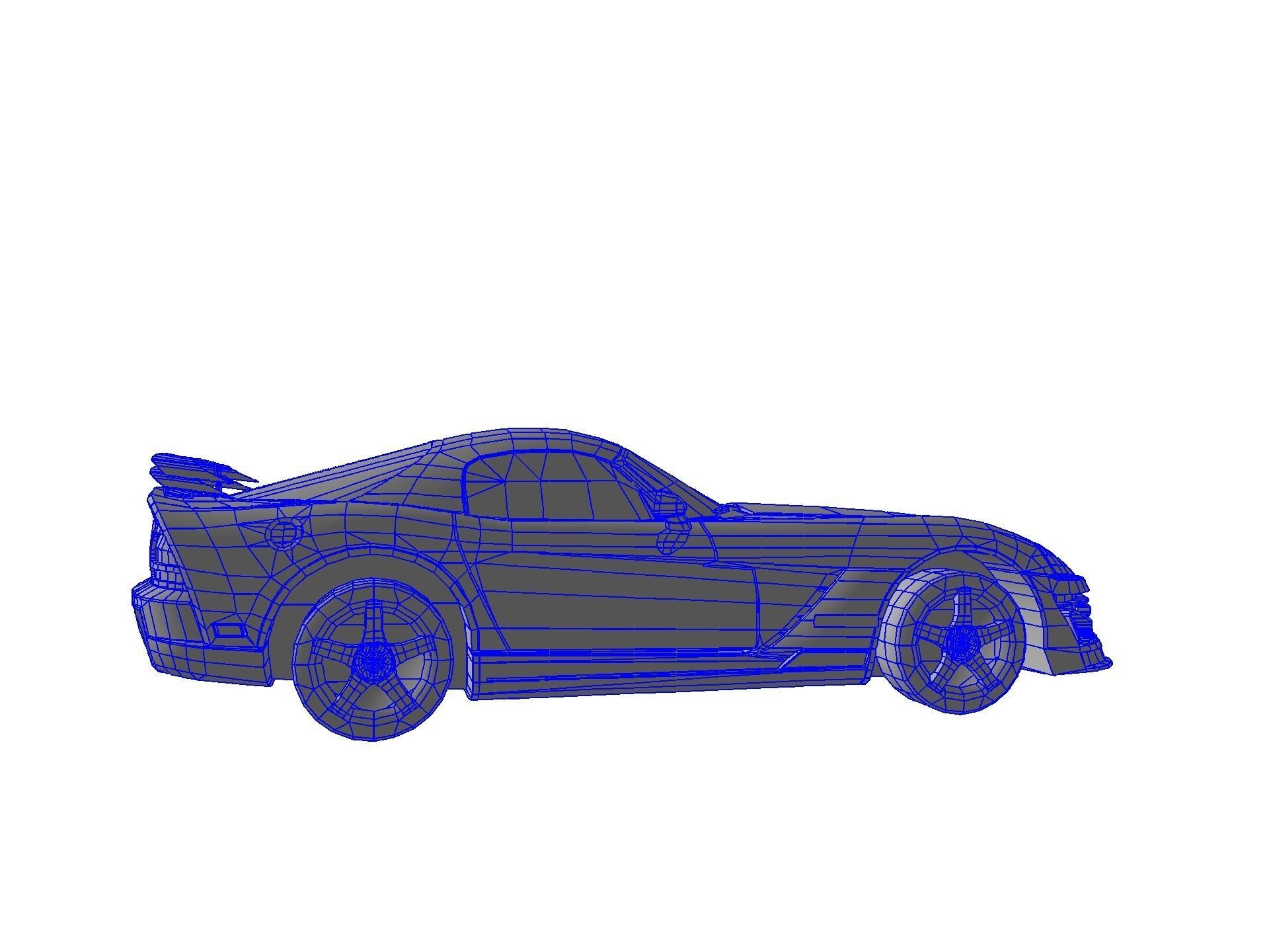 DODGE VIPER SRT 10 Upgraded Low-poly 3D model_69